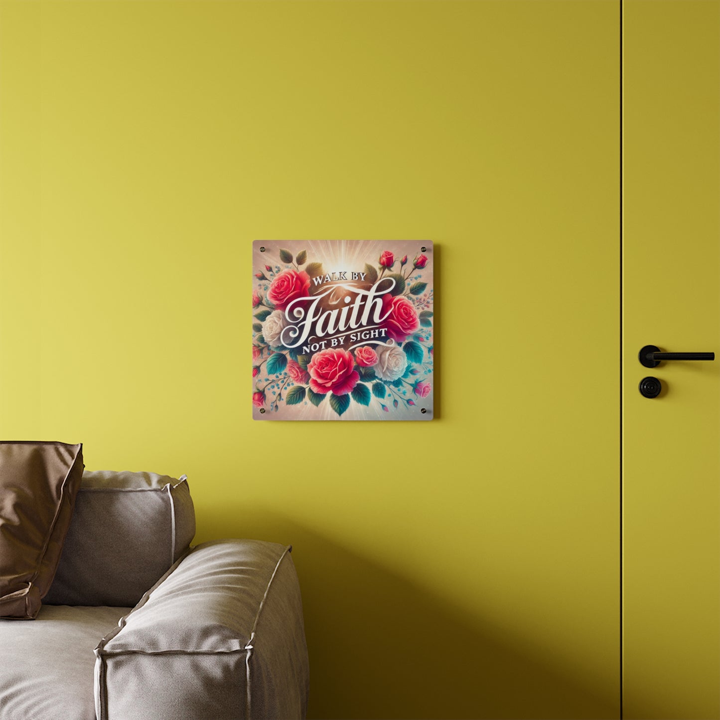 Walk By Faith Acrylic Wall Art Panel