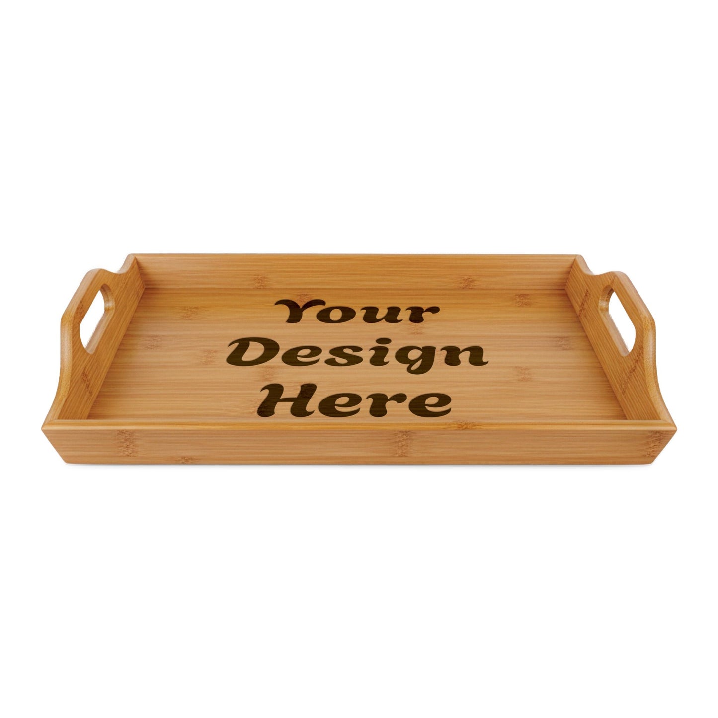Customizable Engraved Bamboo Serving Tray