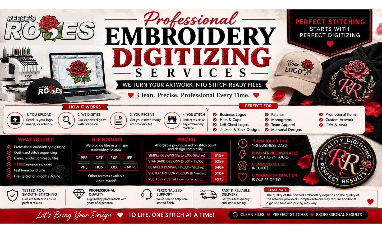 Embroidery Digitizing Services