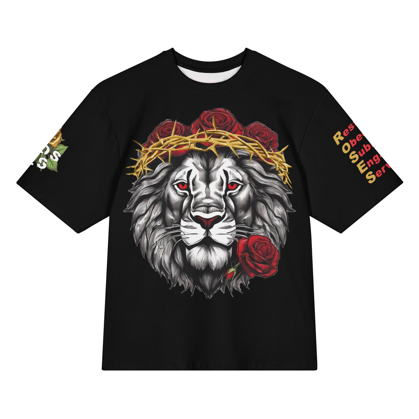 Lion Of Judah Oversized Cotton T-Shirt