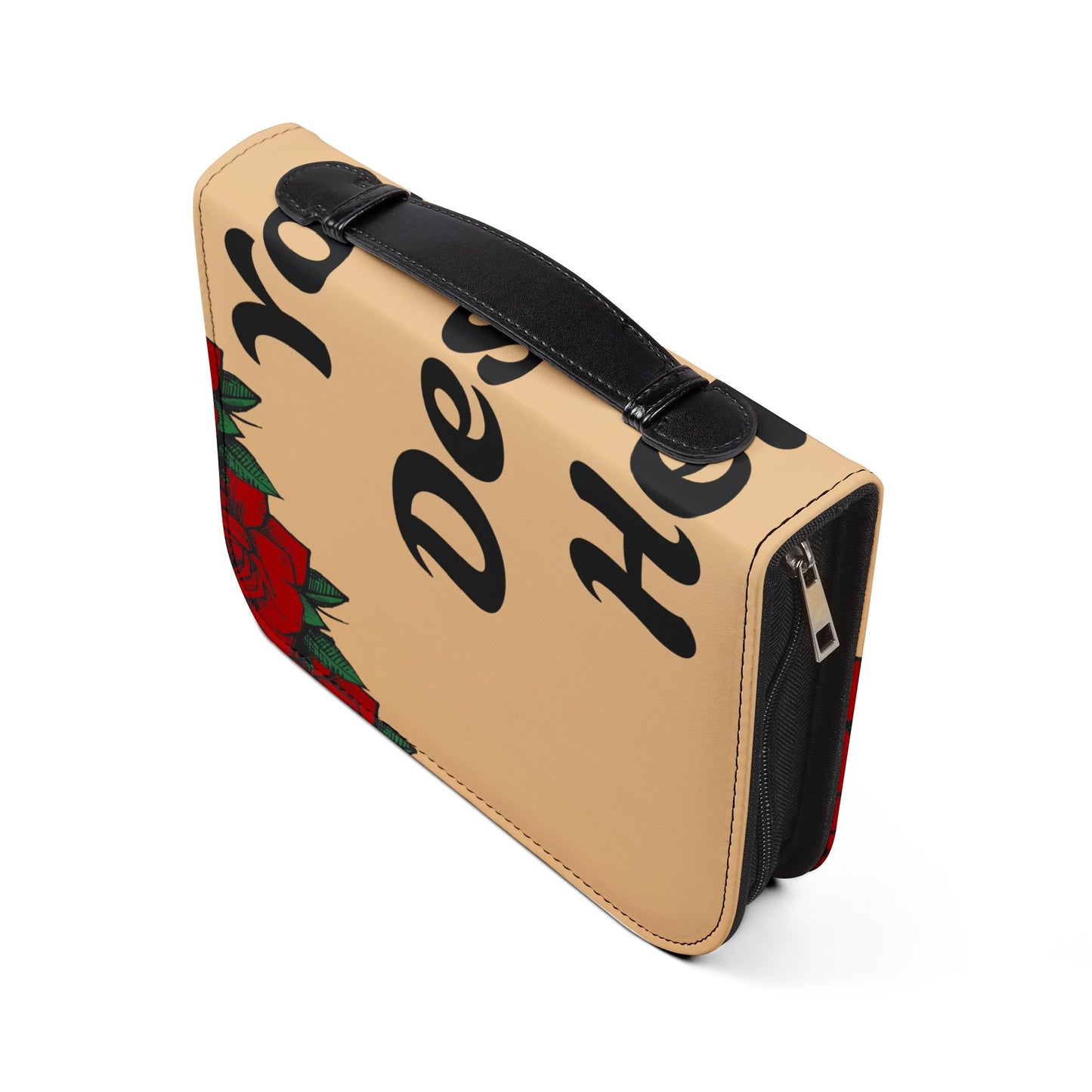 Custom Zipper Bible Cover — Protective Scripture Sleeve with Handle