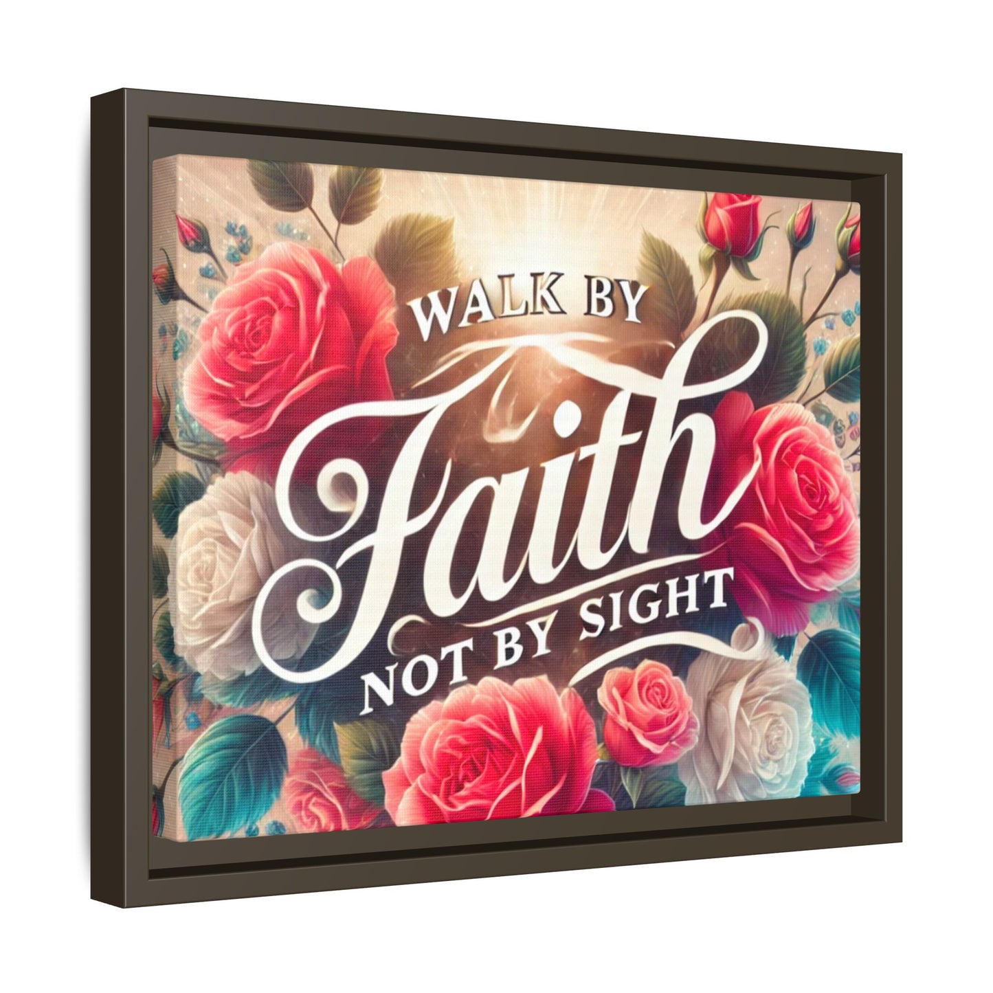 Walk By Faith Matte Canvas Framed