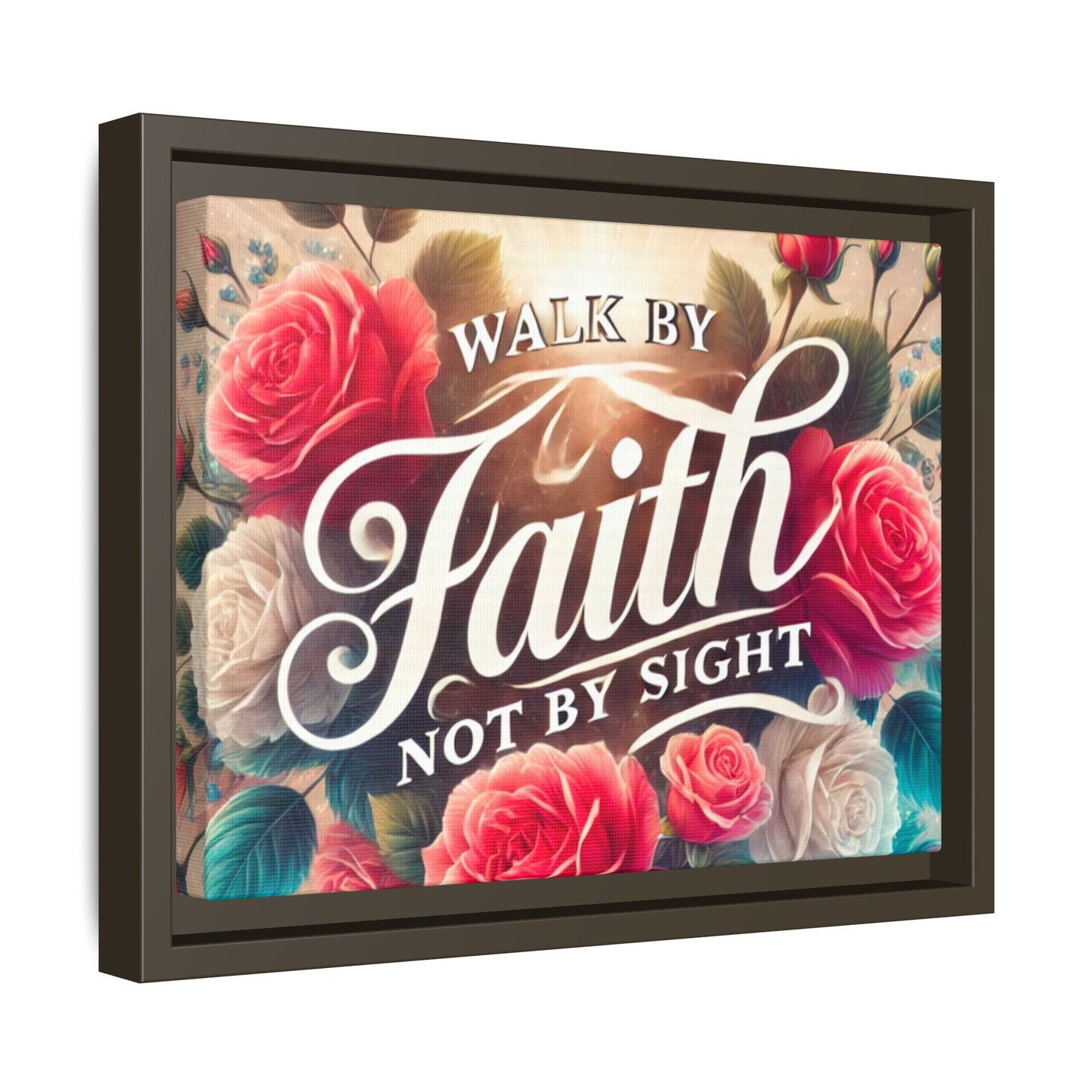 Walk By Faith Matte Canvas Framed
