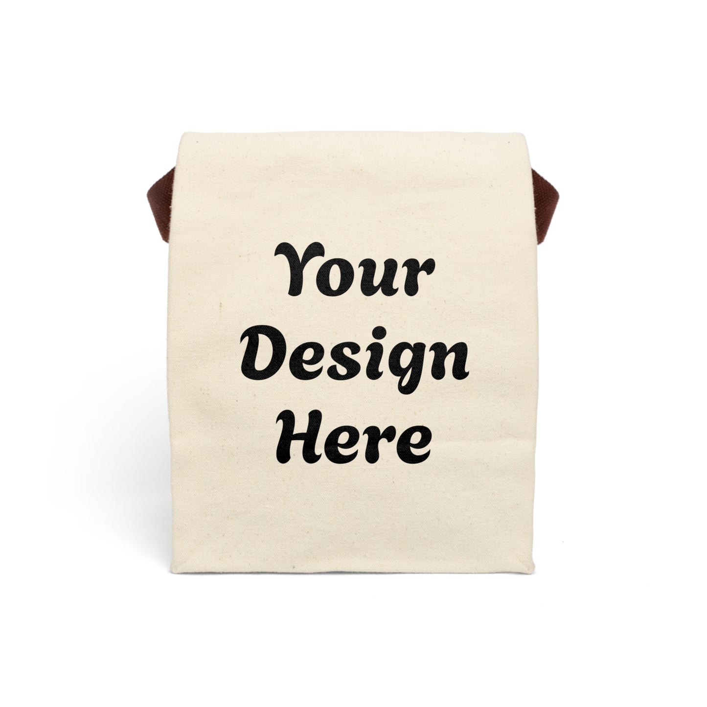 Custom Canvas Lunch Bag — Personalized Insulated Tote with Carry Strap