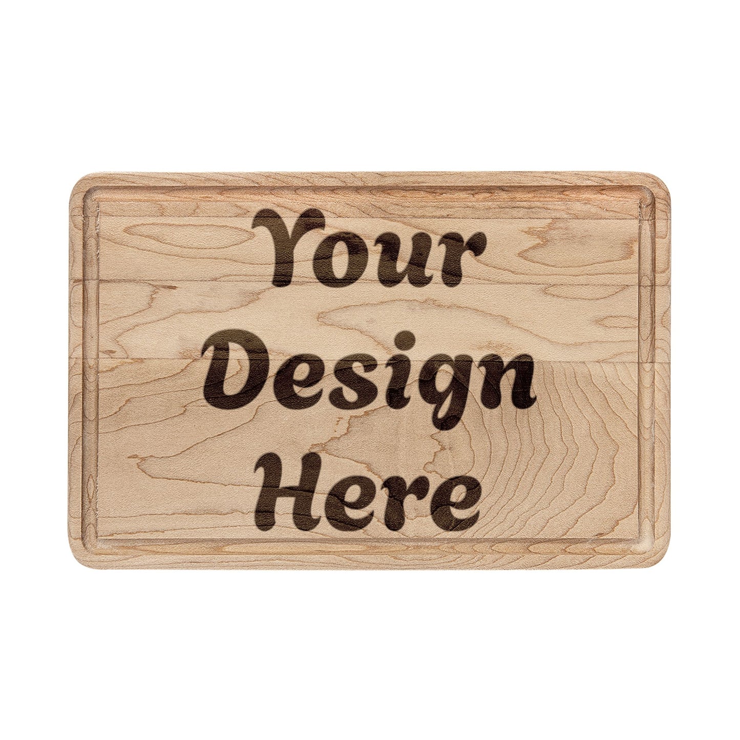 Personalized Engraved Wooden Cutting Board — Custom Design Serving & Chopping Board