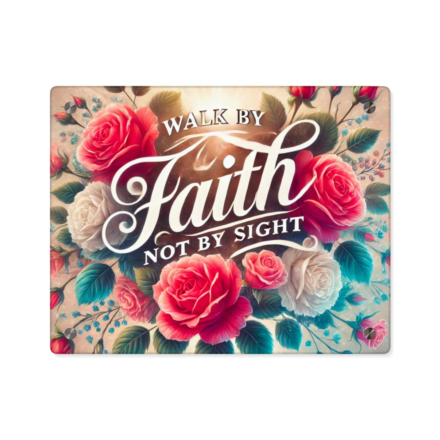 Walk By Faith Acrylic Wall Art Panel