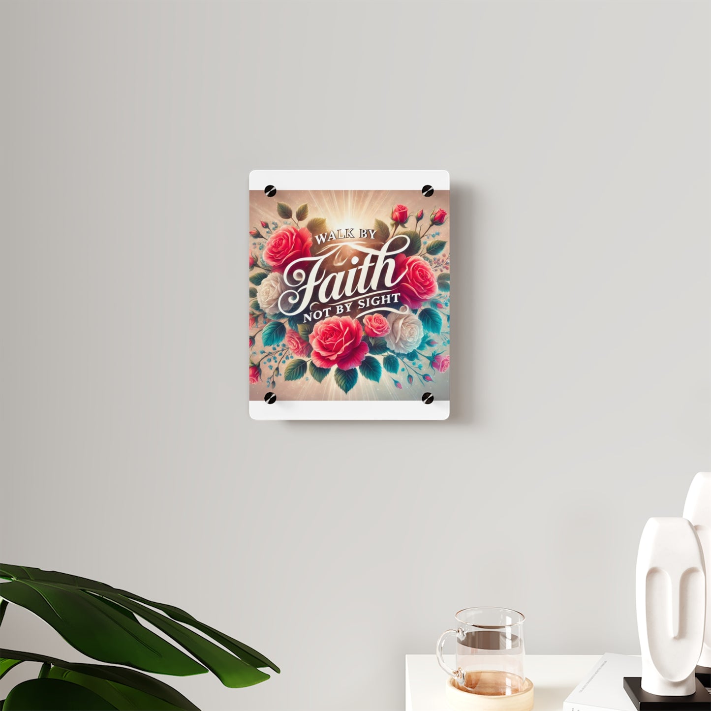 Walk By Faith Acrylic Wall Art Panel