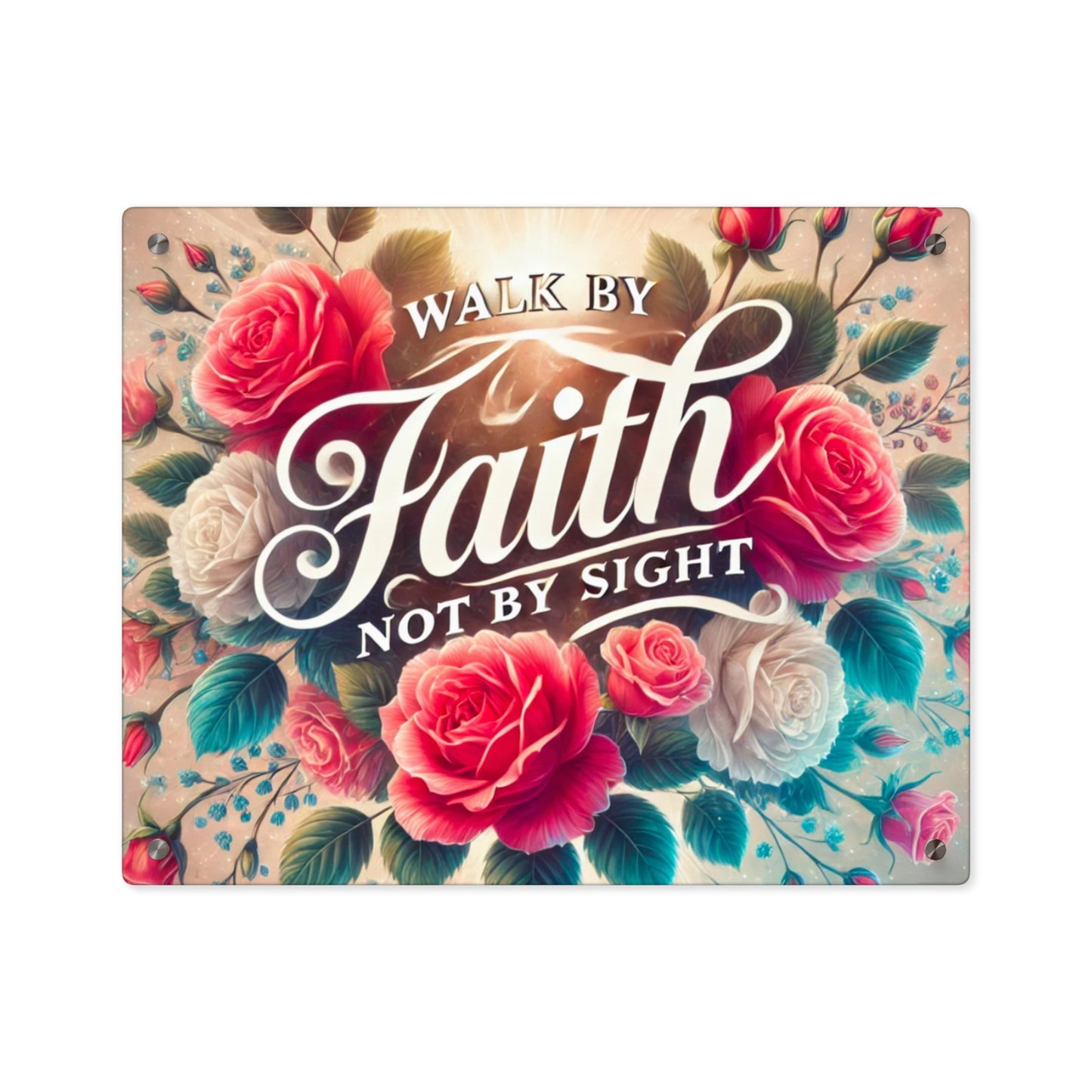 Walk By Faith Acrylic Wall Art Panel