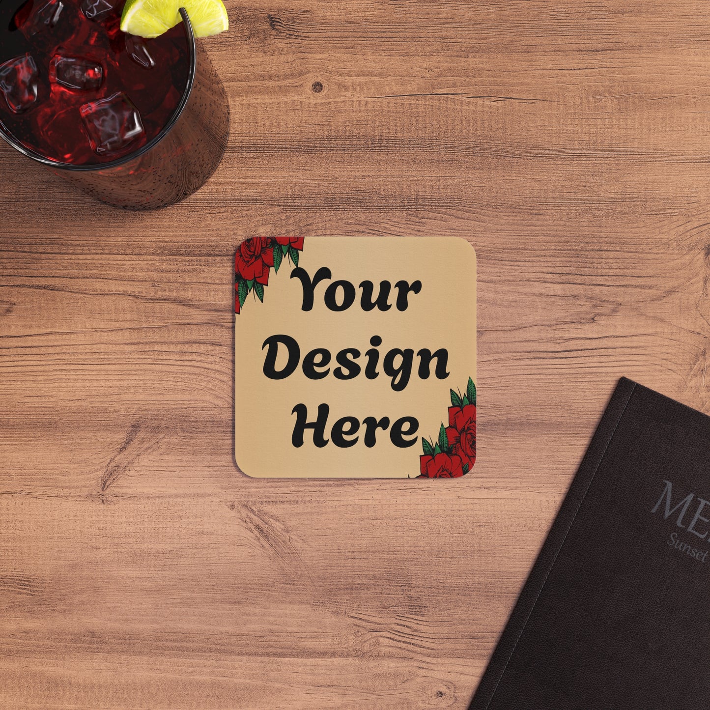 Custom Coasters (50–100 pcs) — Personalized Drink Coasters for Events & Weddings