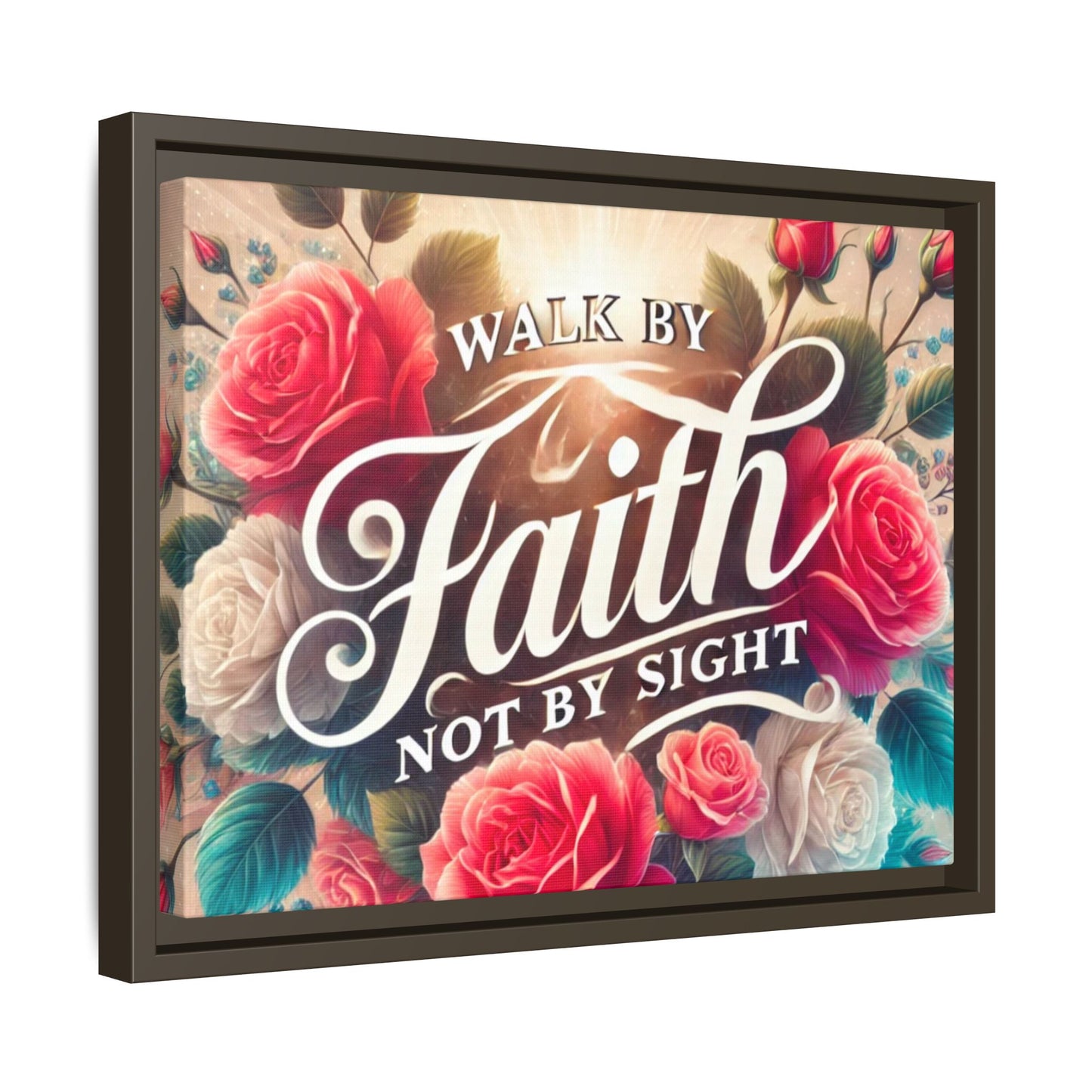 Walk By Faith Matte Canvas Framed