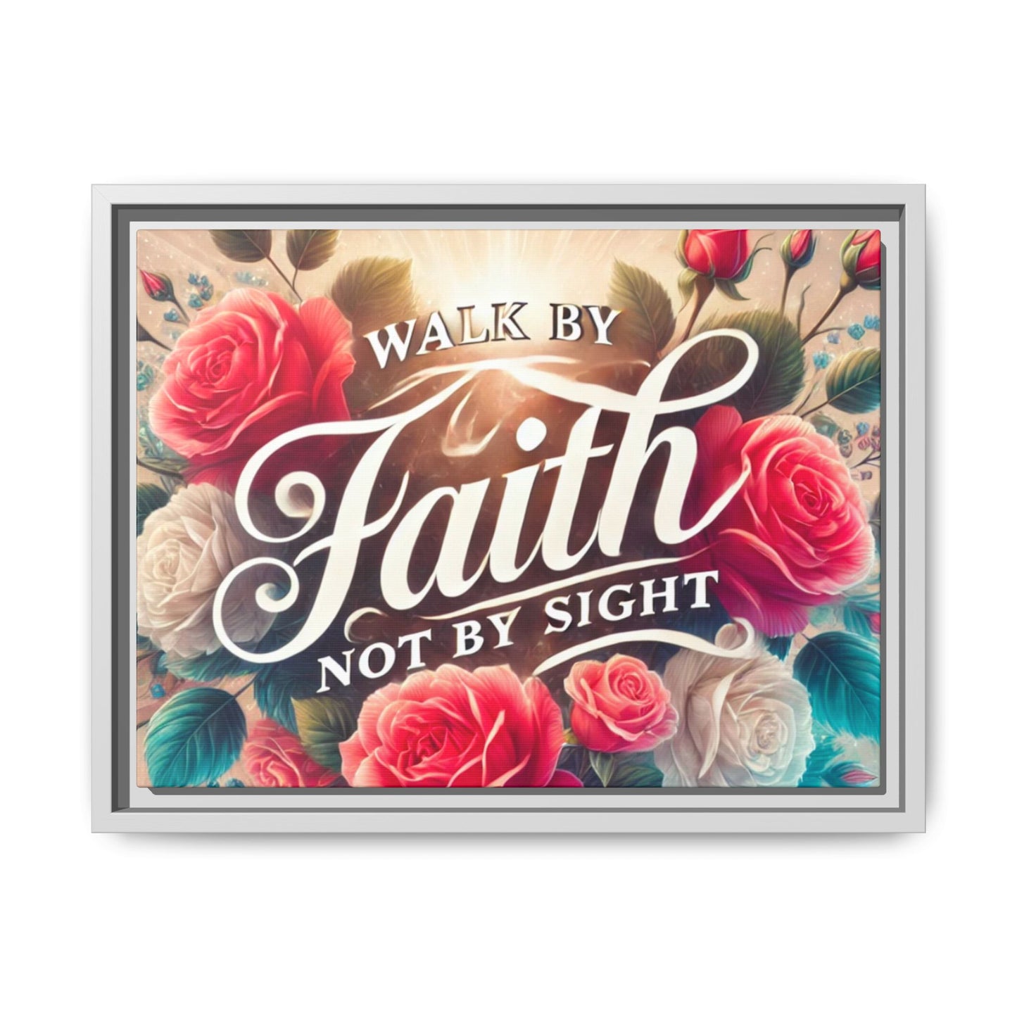 Walk By Faith Matte Canvas Framed