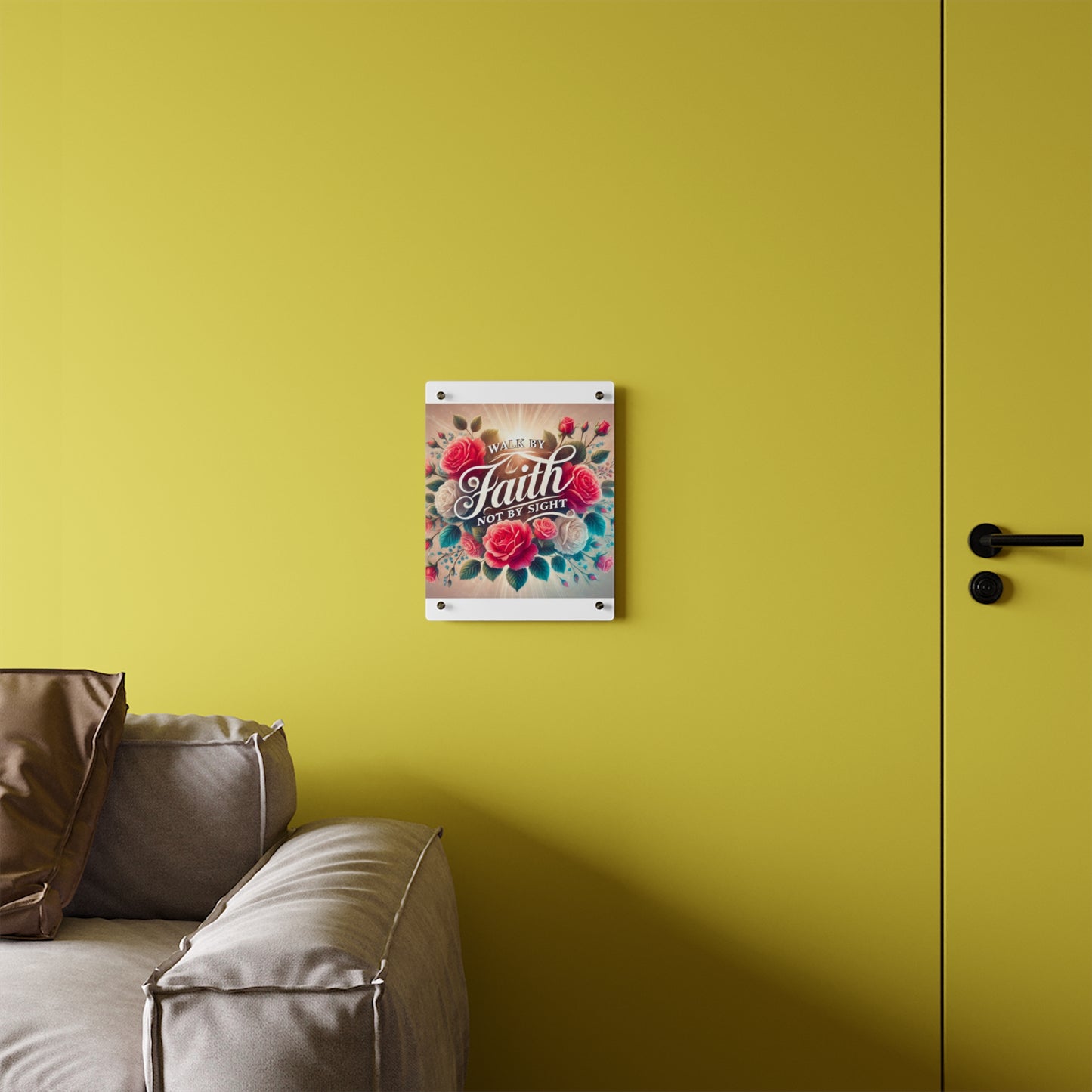 Walk By Faith Acrylic Wall Art Panel