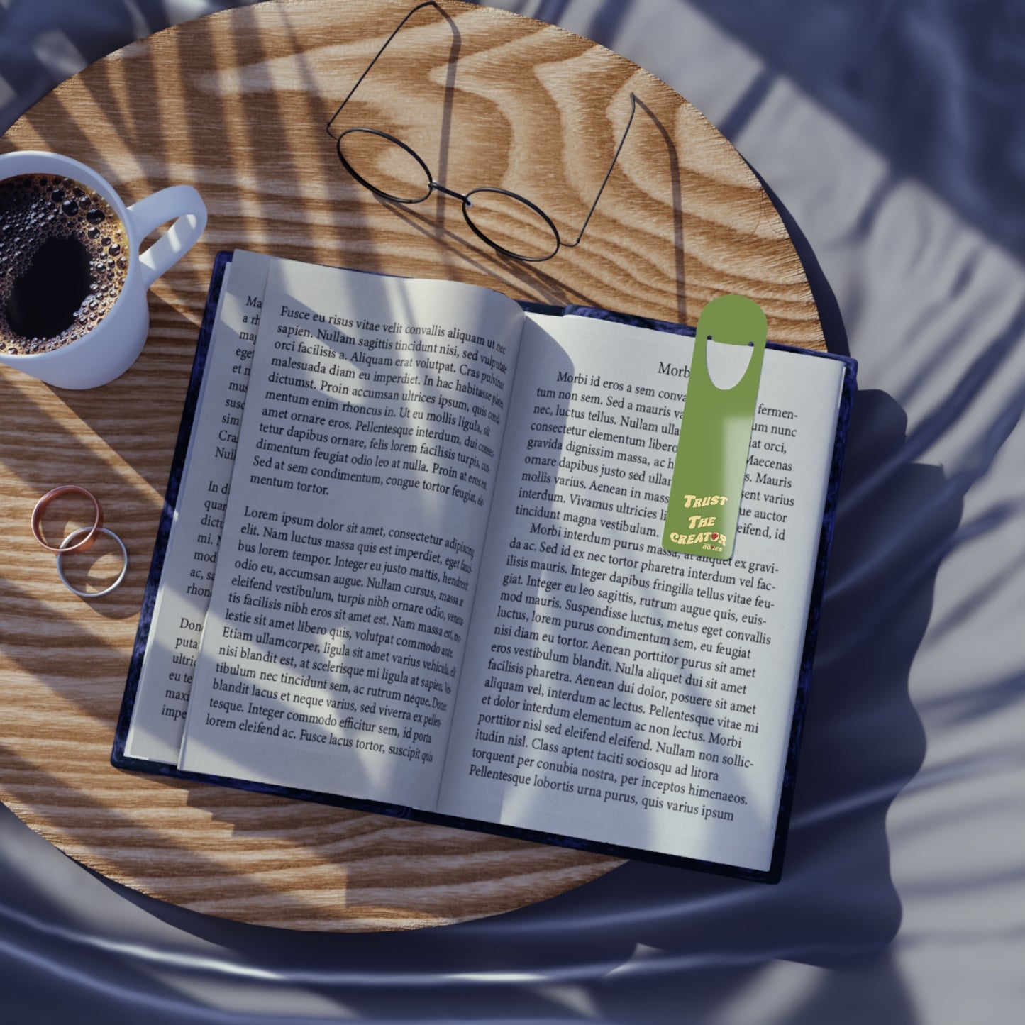 "Trust The Creator" Bookmark — Green Inspirational Metal Bookmark