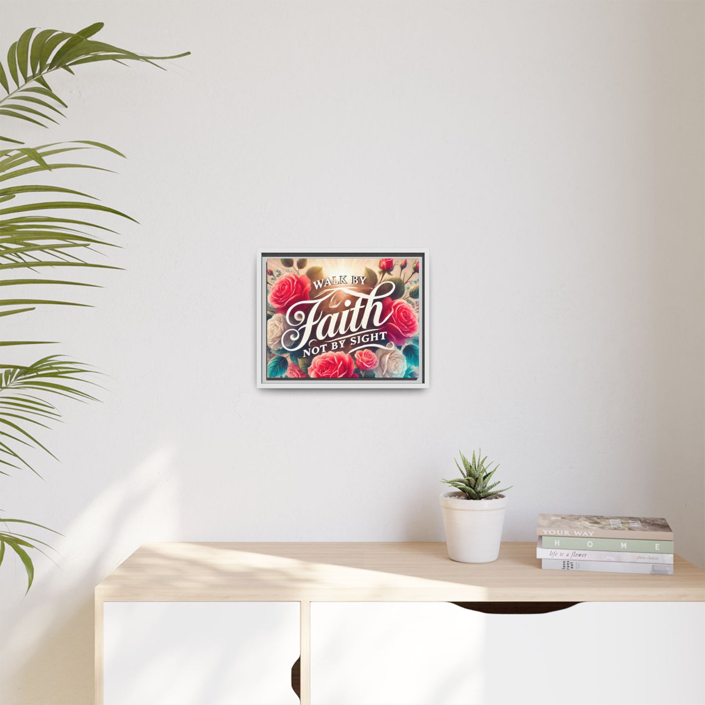 Walk By Faith Matte Canvas Framed