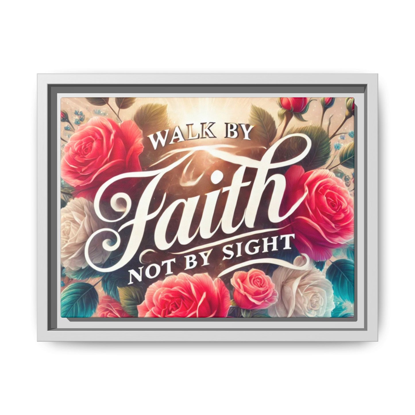 Walk By Faith Matte Canvas Framed