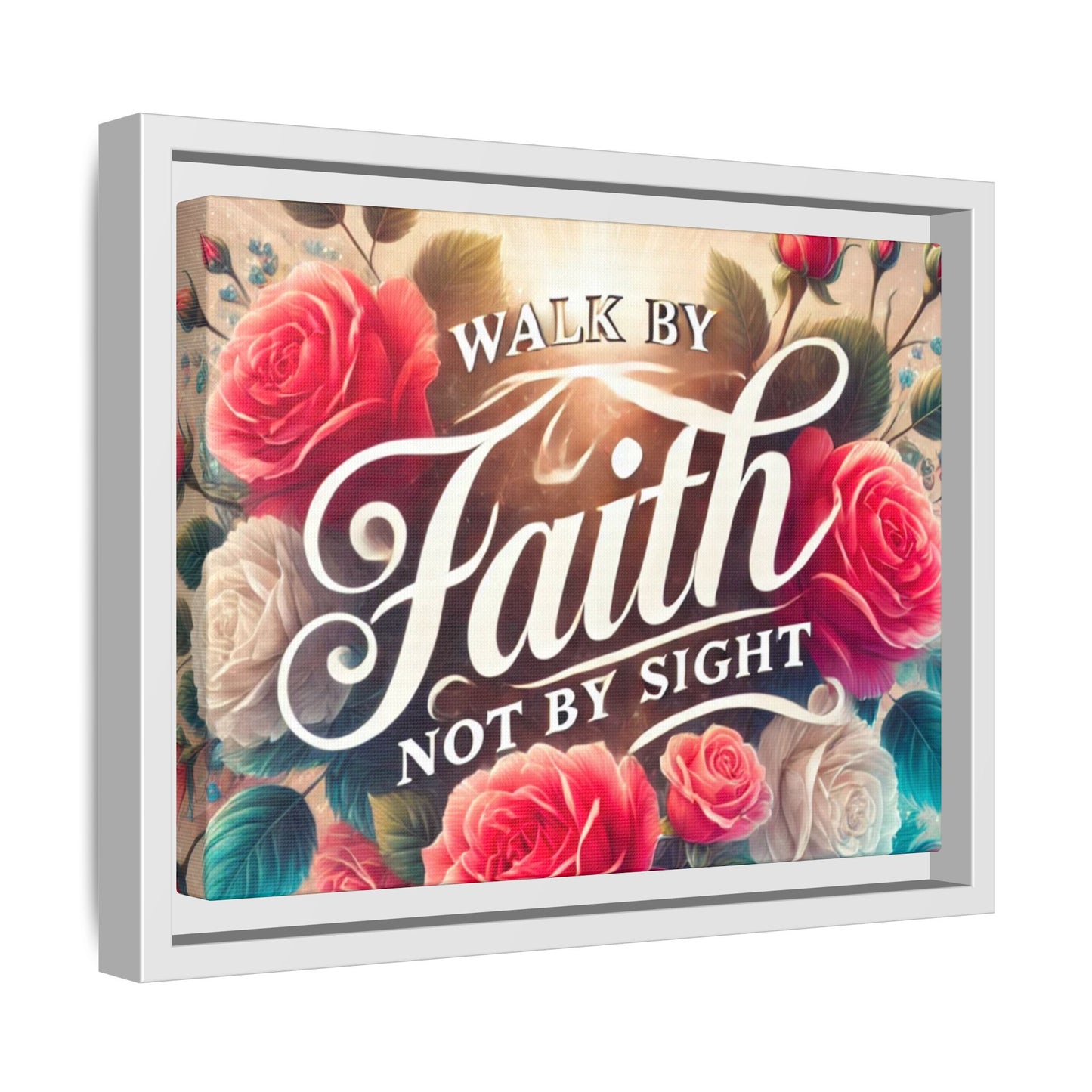 Walk By Faith Matte Canvas Framed