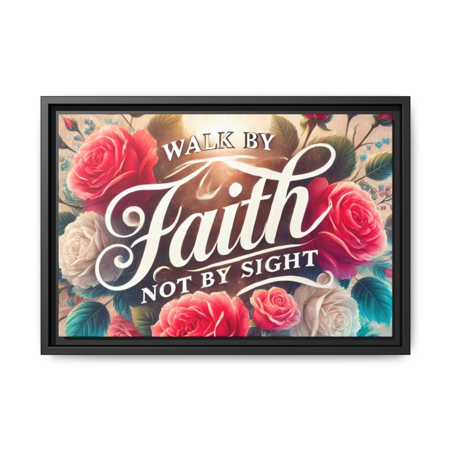 Walk By Faith Matte Canvas Framed