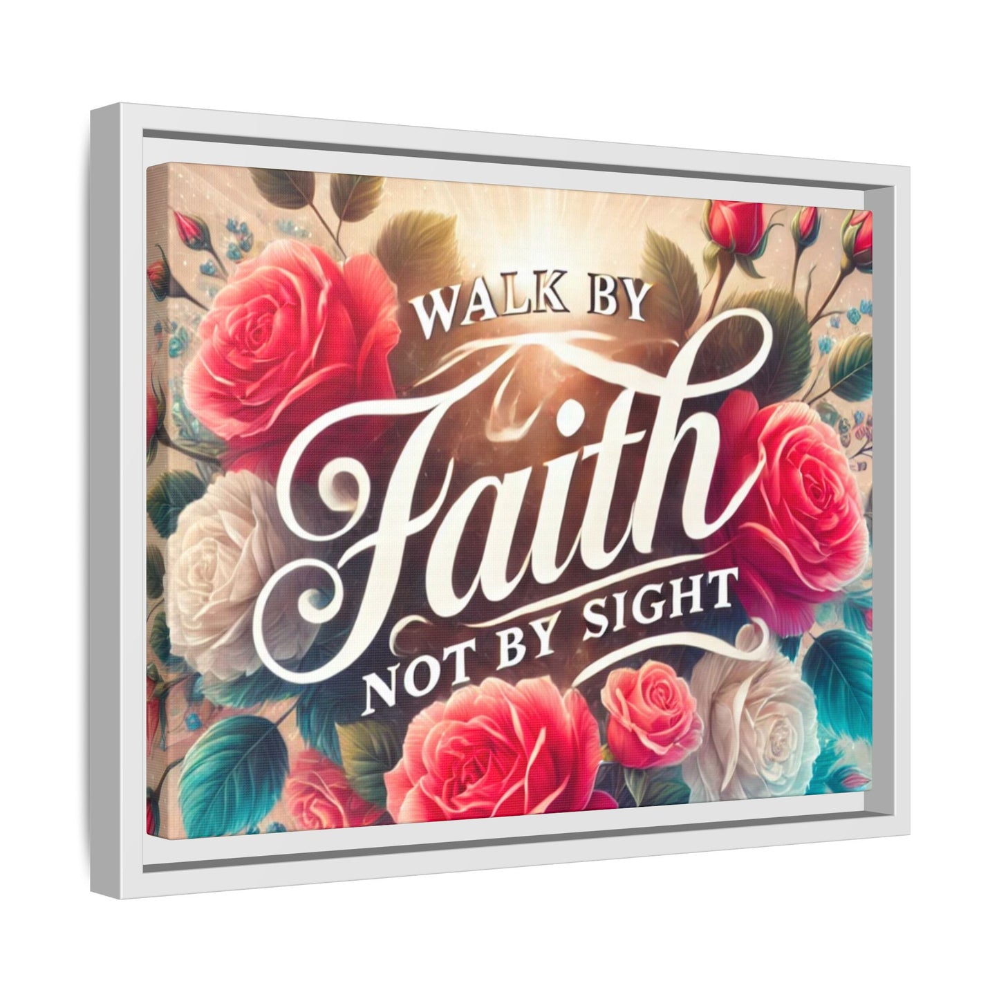 Walk By Faith Matte Canvas Framed