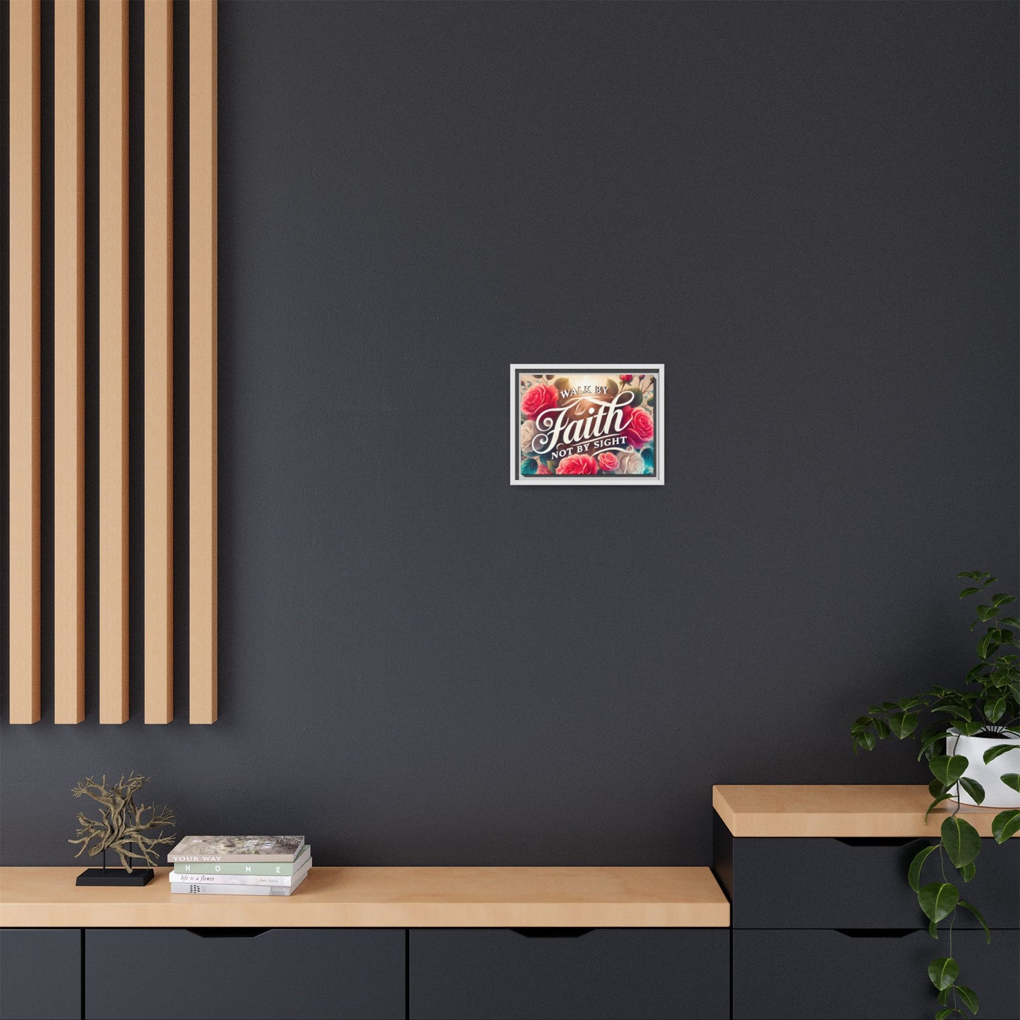 Walk By Faith Matte Canvas Framed