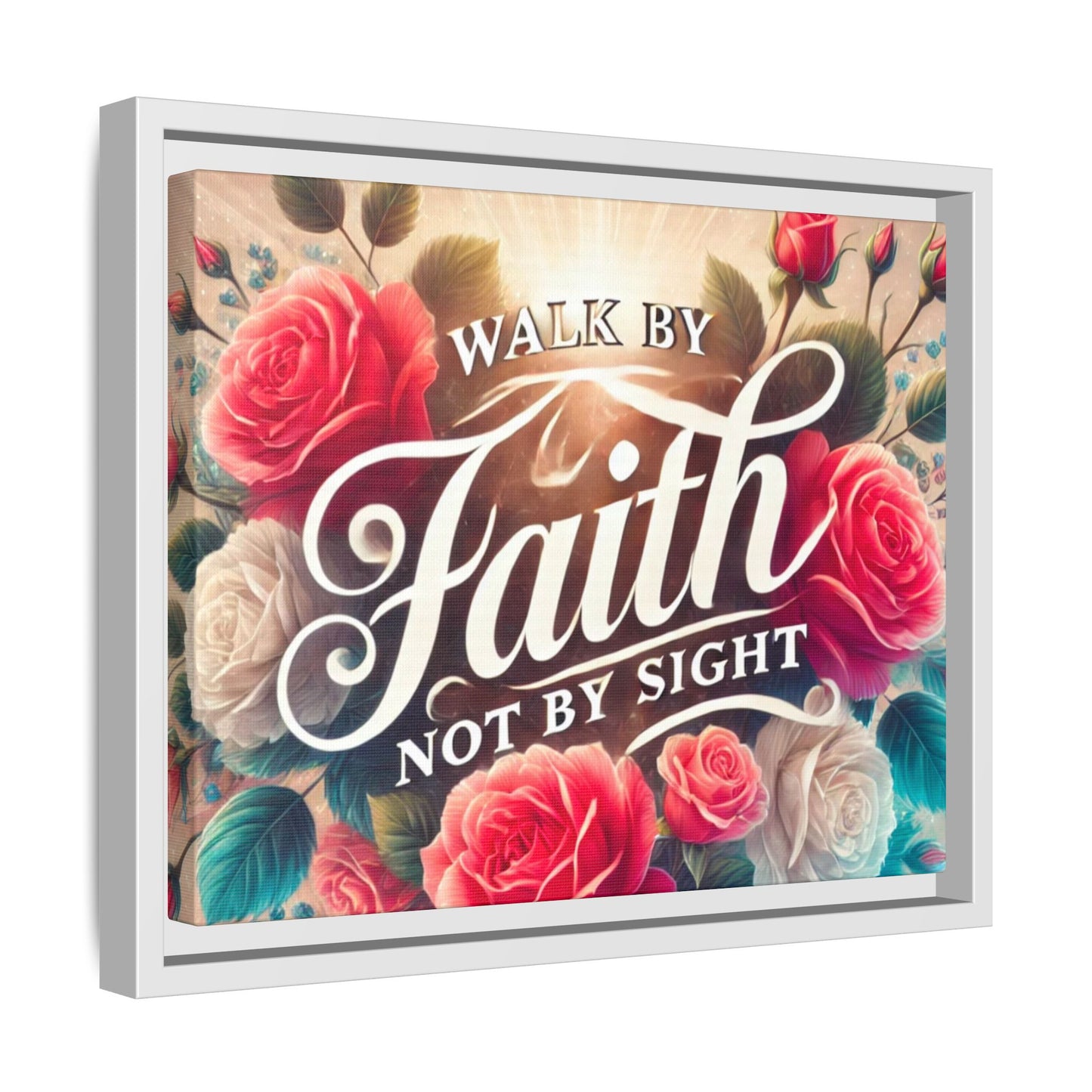 Walk By Faith Matte Canvas Framed