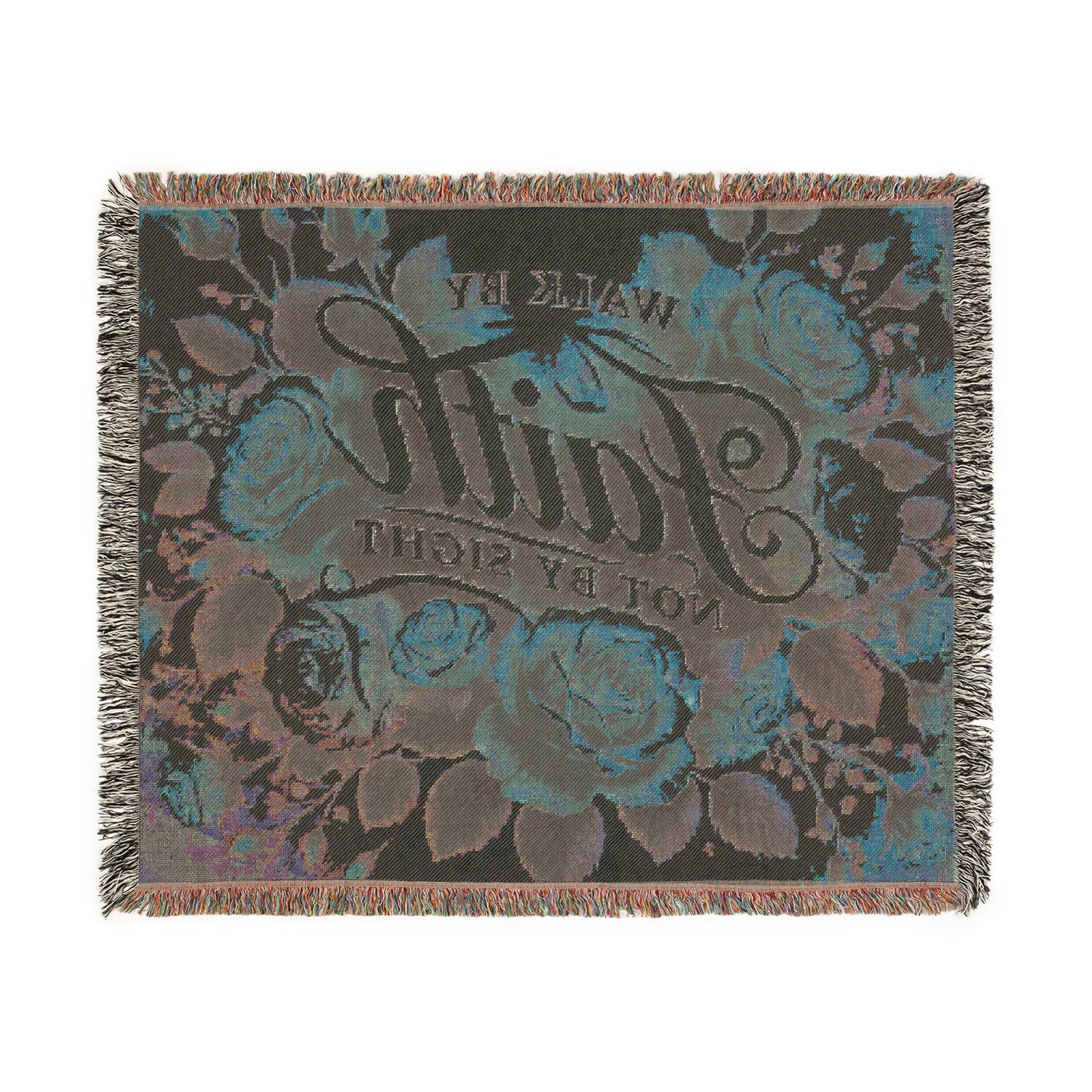 Walk By Faith Woven Blanket