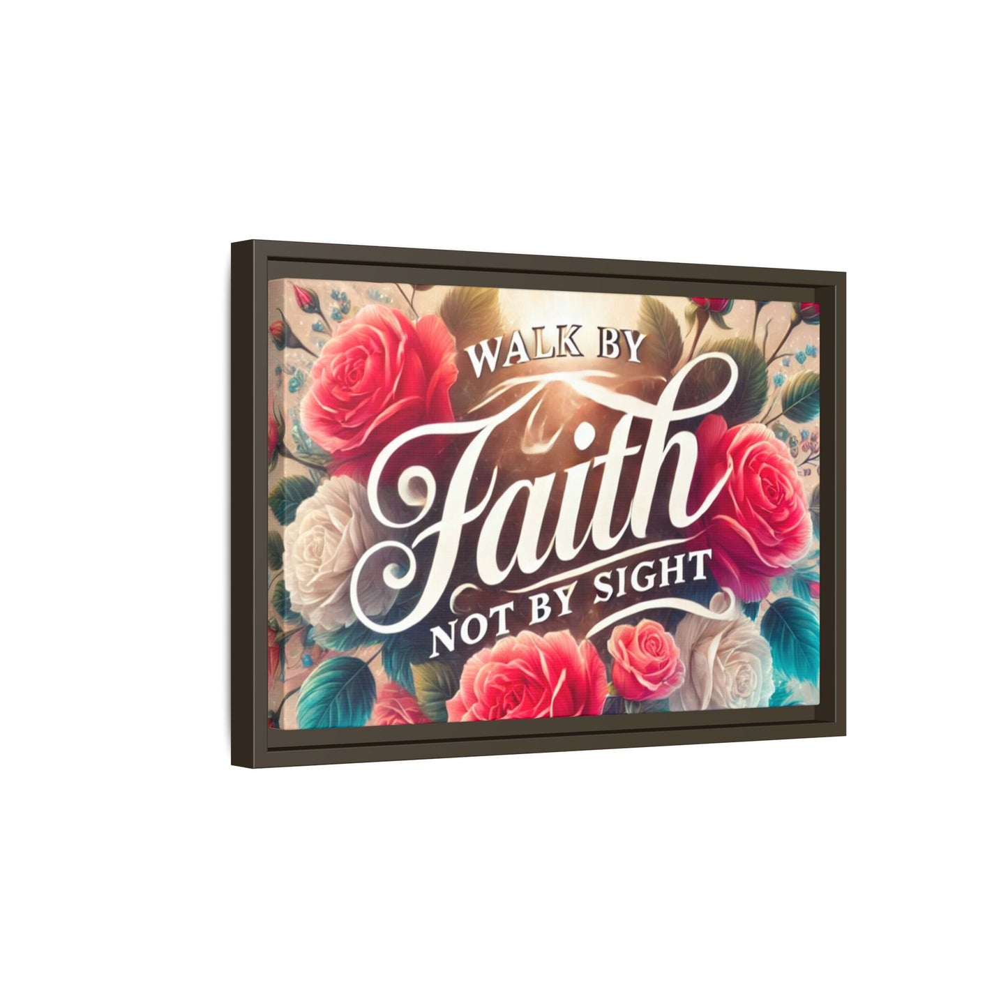 Walk By Faith Matte Canvas Framed