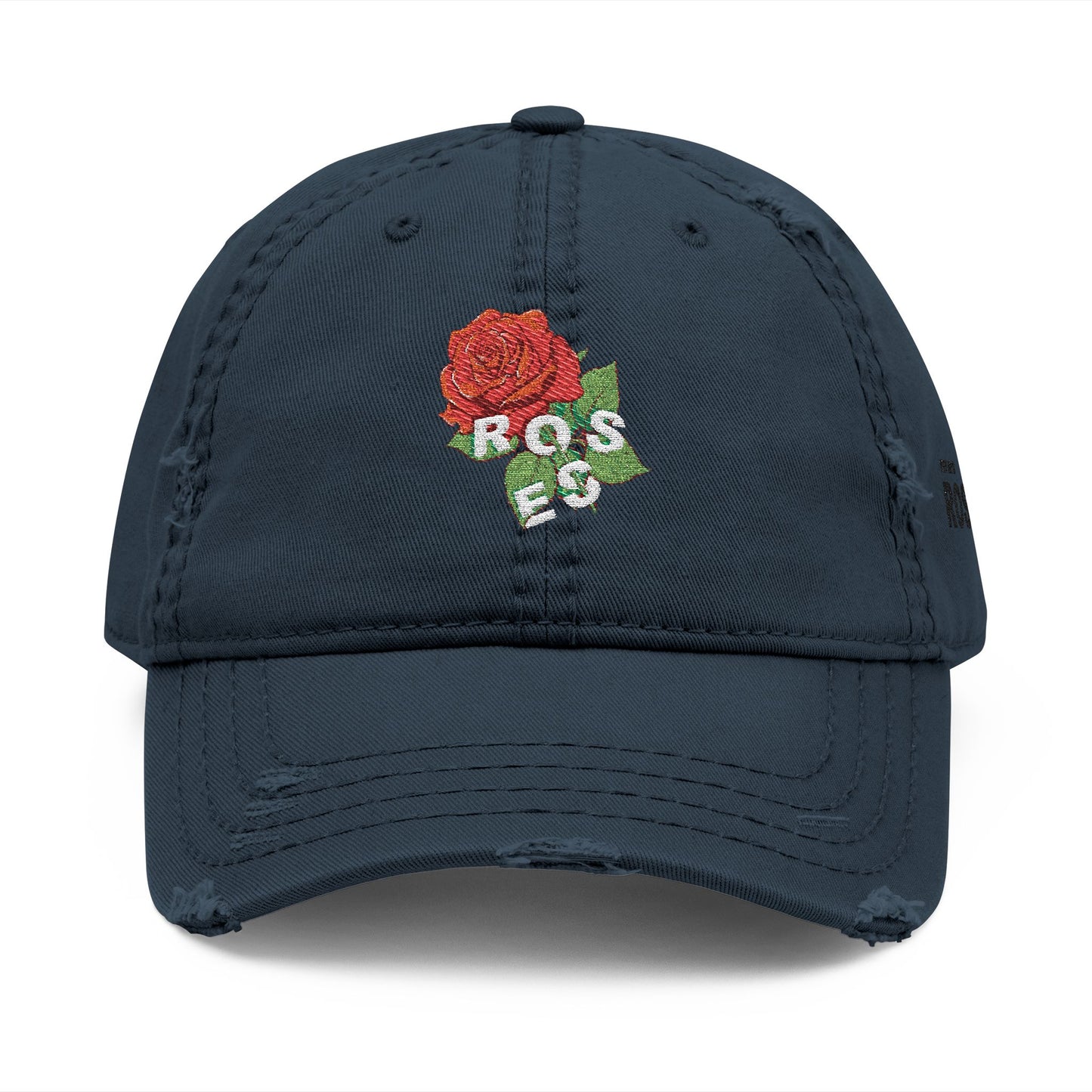 Embroidered Reese's Roses Distressed Dad Hat