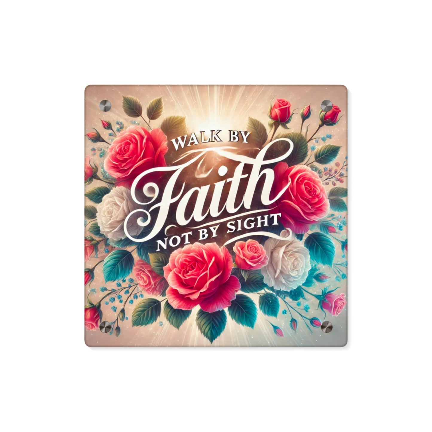 Walk By Faith Acrylic Wall Art Panel