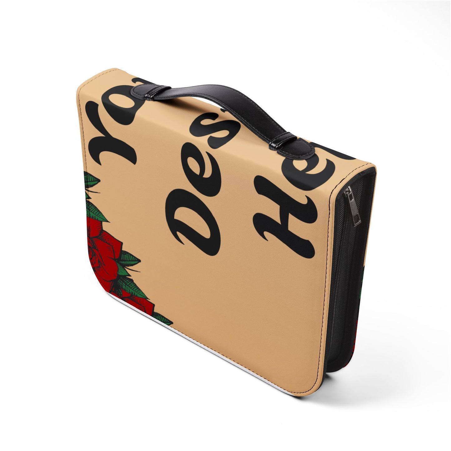 Custom Zipper Bible Cover — Protective Scripture Sleeve with Handle