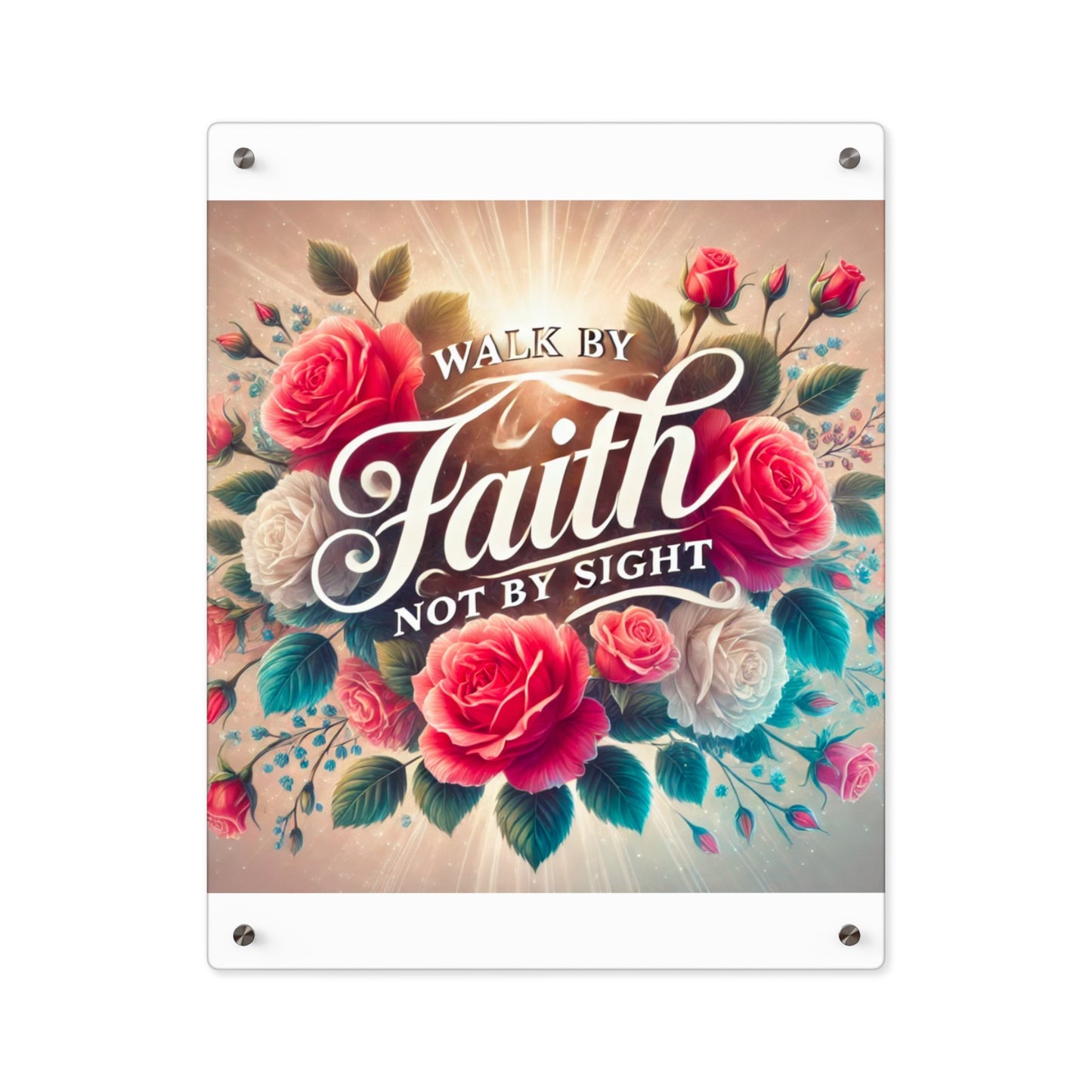 Walk By Faith Acrylic Wall Art Panel