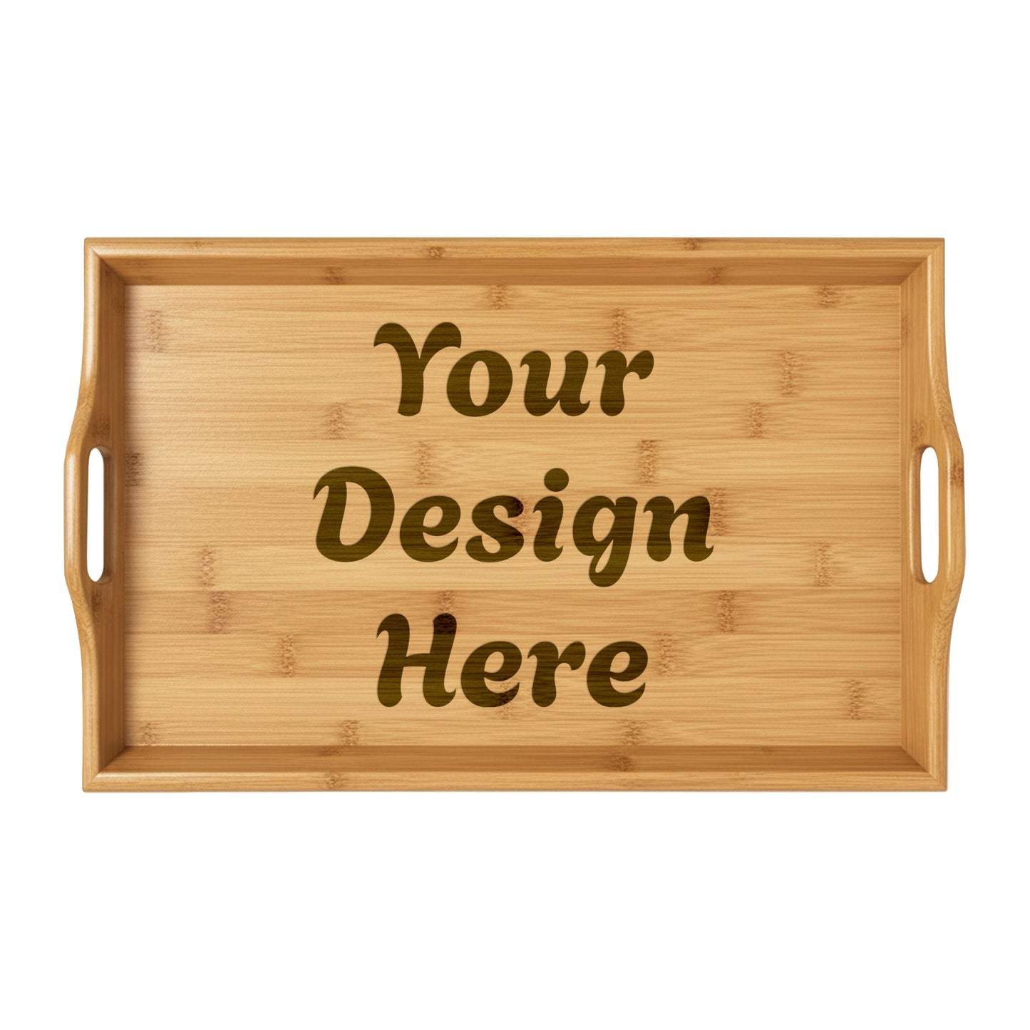 Customizable Engraved Bamboo Serving Tray