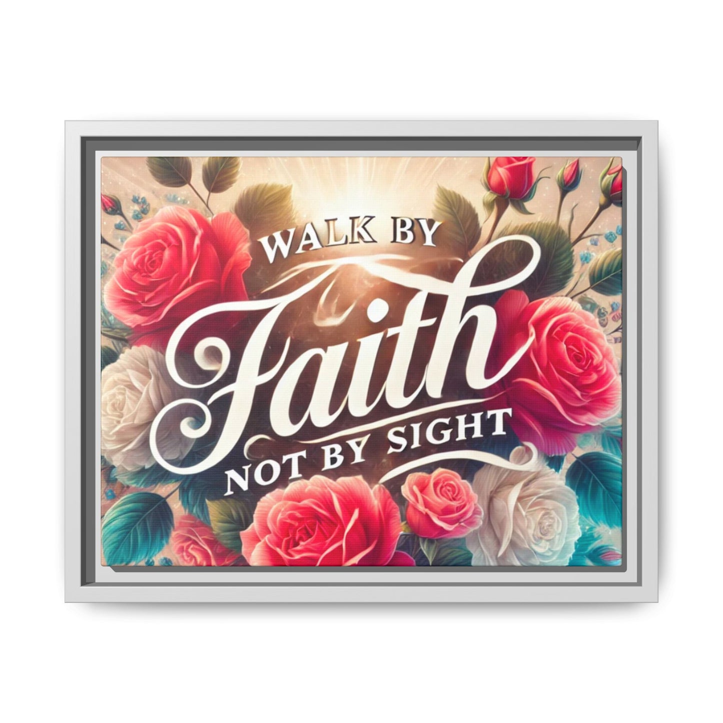 Walk By Faith Matte Canvas Framed