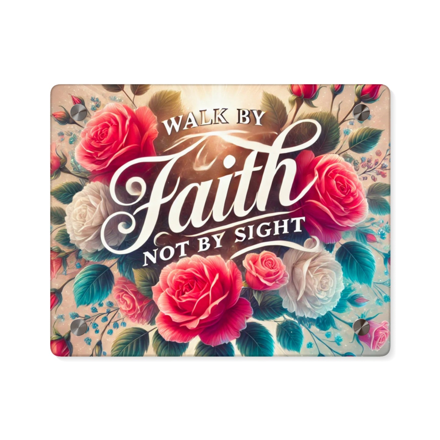 Walk By Faith Acrylic Wall Art Panel
