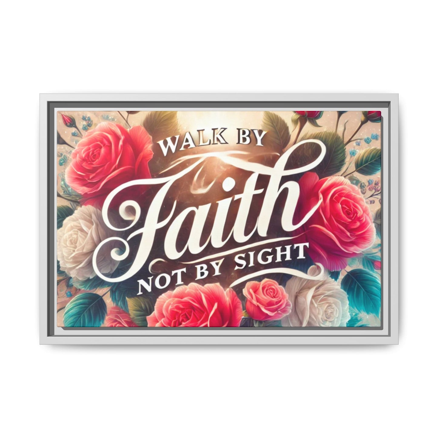 Walk By Faith Matte Canvas Framed