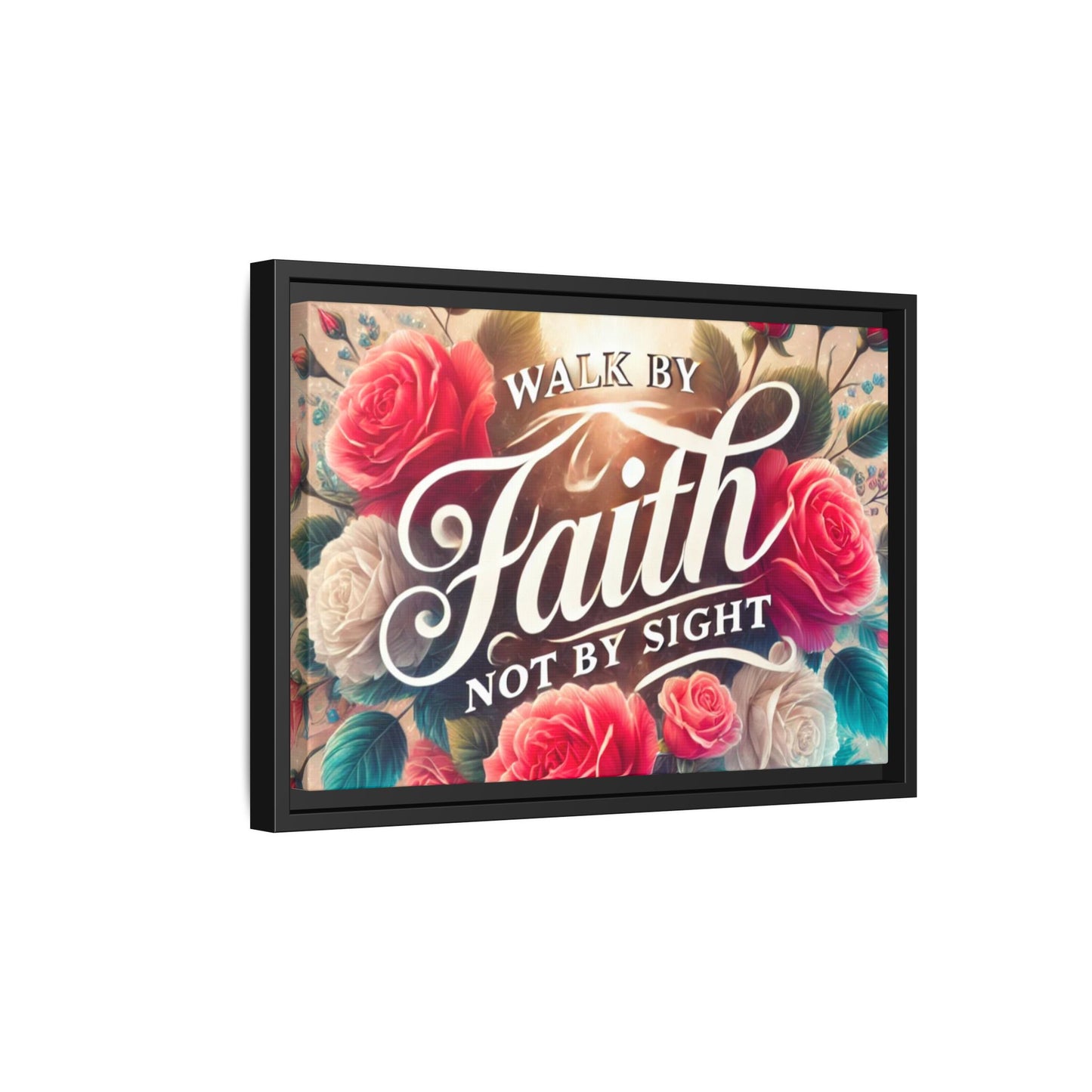 Walk By Faith Matte Canvas Framed