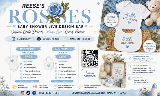 Reese's Roses Custom Live Design Bar: Baby Showers