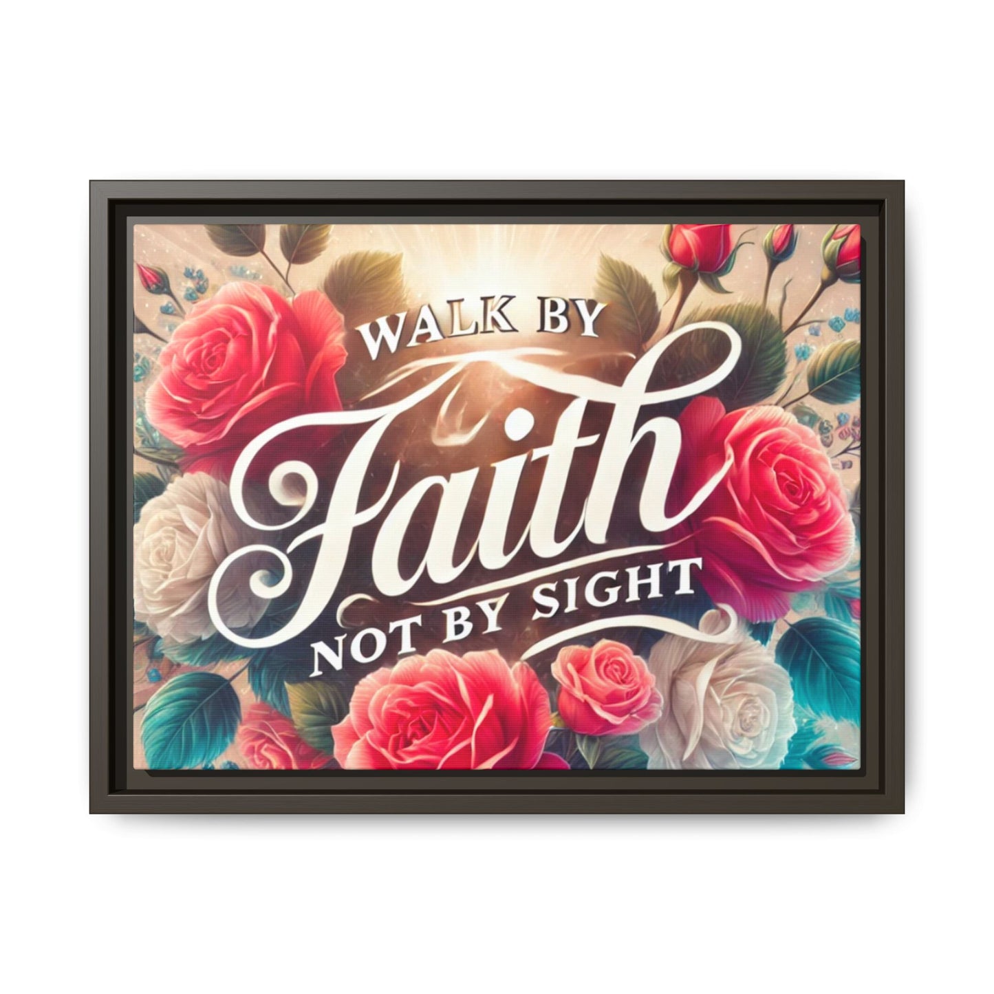 Walk By Faith Matte Canvas Framed