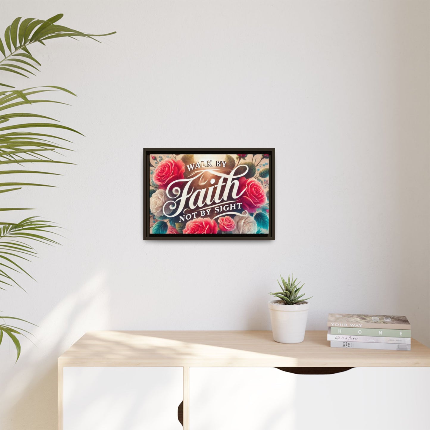 Walk By Faith Matte Canvas Framed