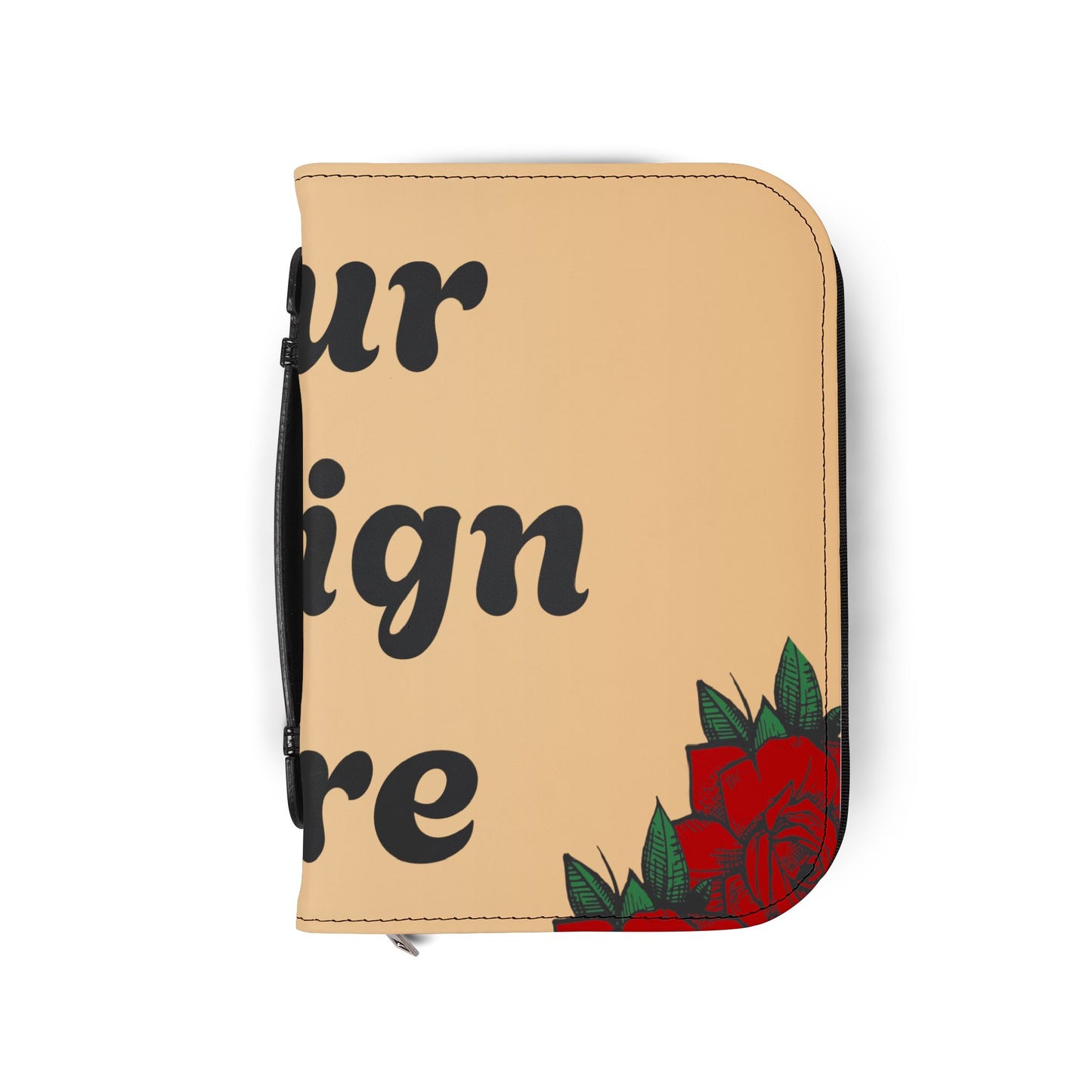 Custom Zipper Bible Cover — Protective Scripture Sleeve with Handle