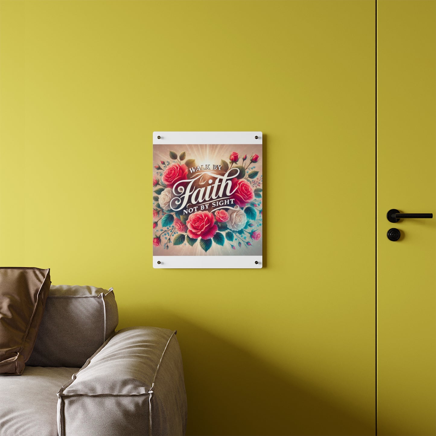 Walk By Faith Acrylic Wall Art Panel
