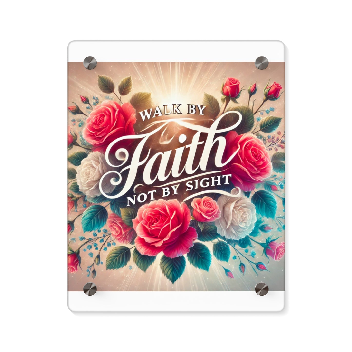 Walk By Faith Acrylic Wall Art Panel