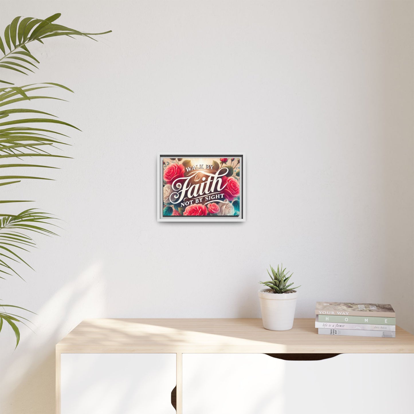 Walk By Faith Matte Canvas Framed