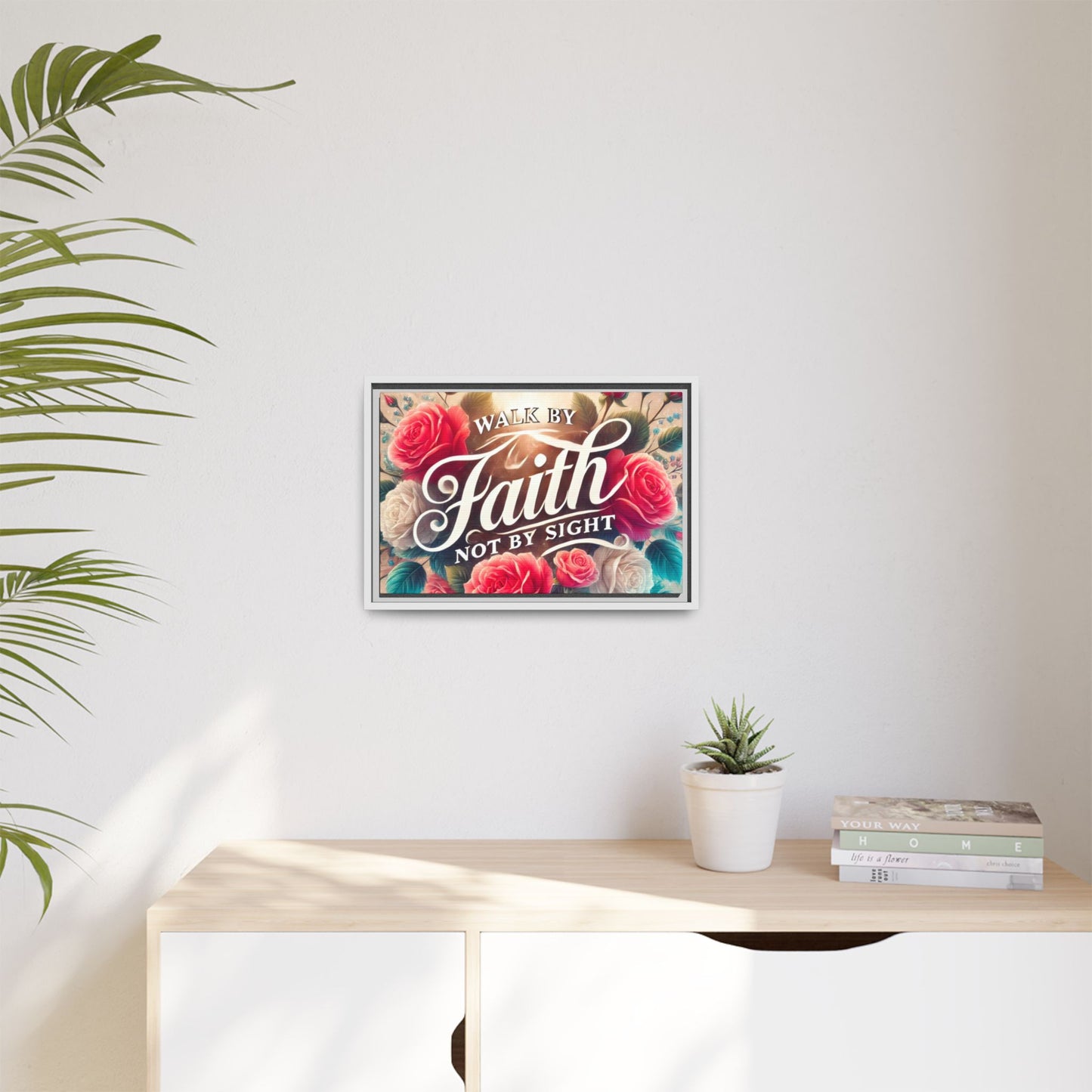 Walk By Faith Matte Canvas Framed