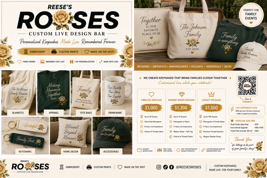 Reese's Roses Custom Live Design Bar: Family Events
