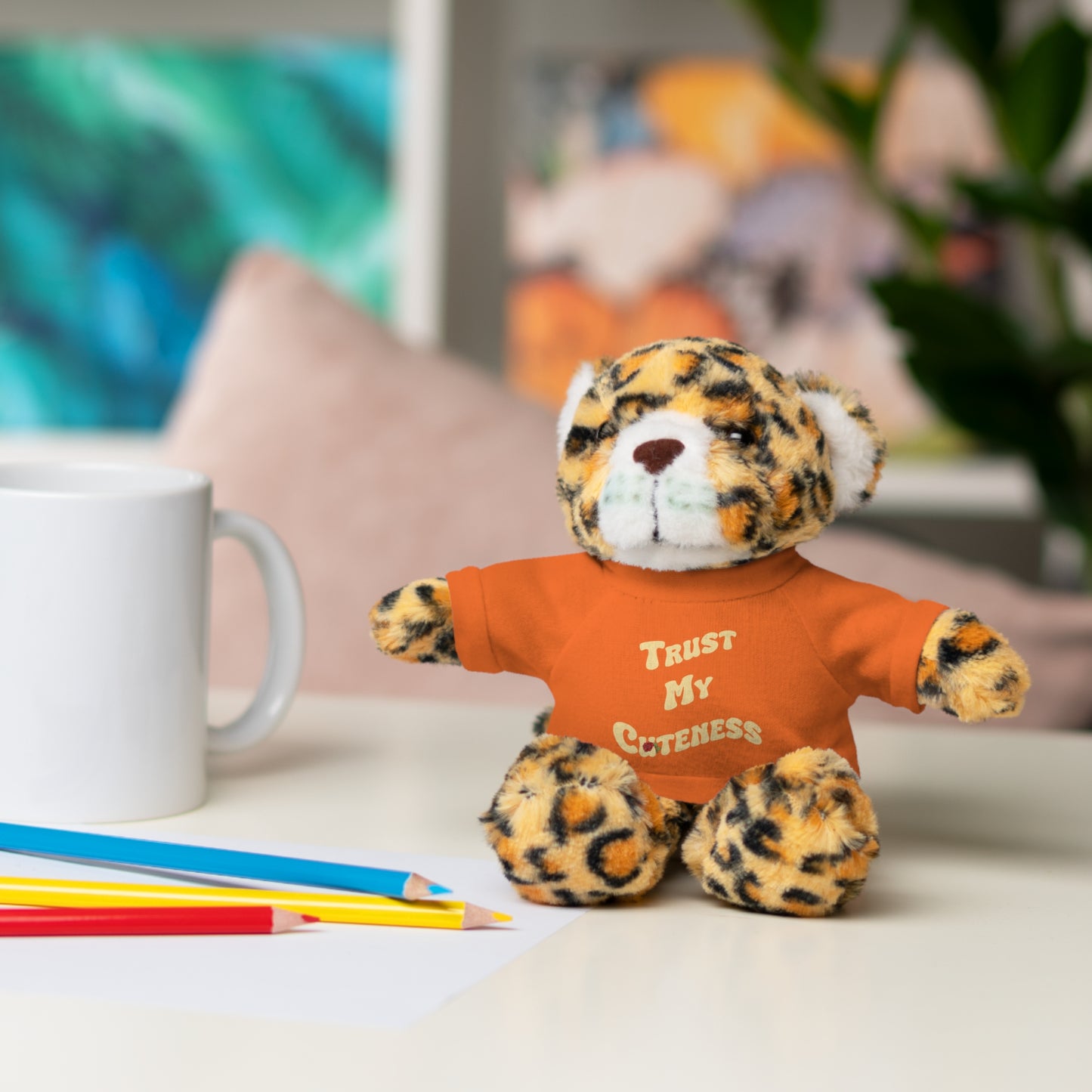 Stuffed Animals with Trust My Cuteness Tee