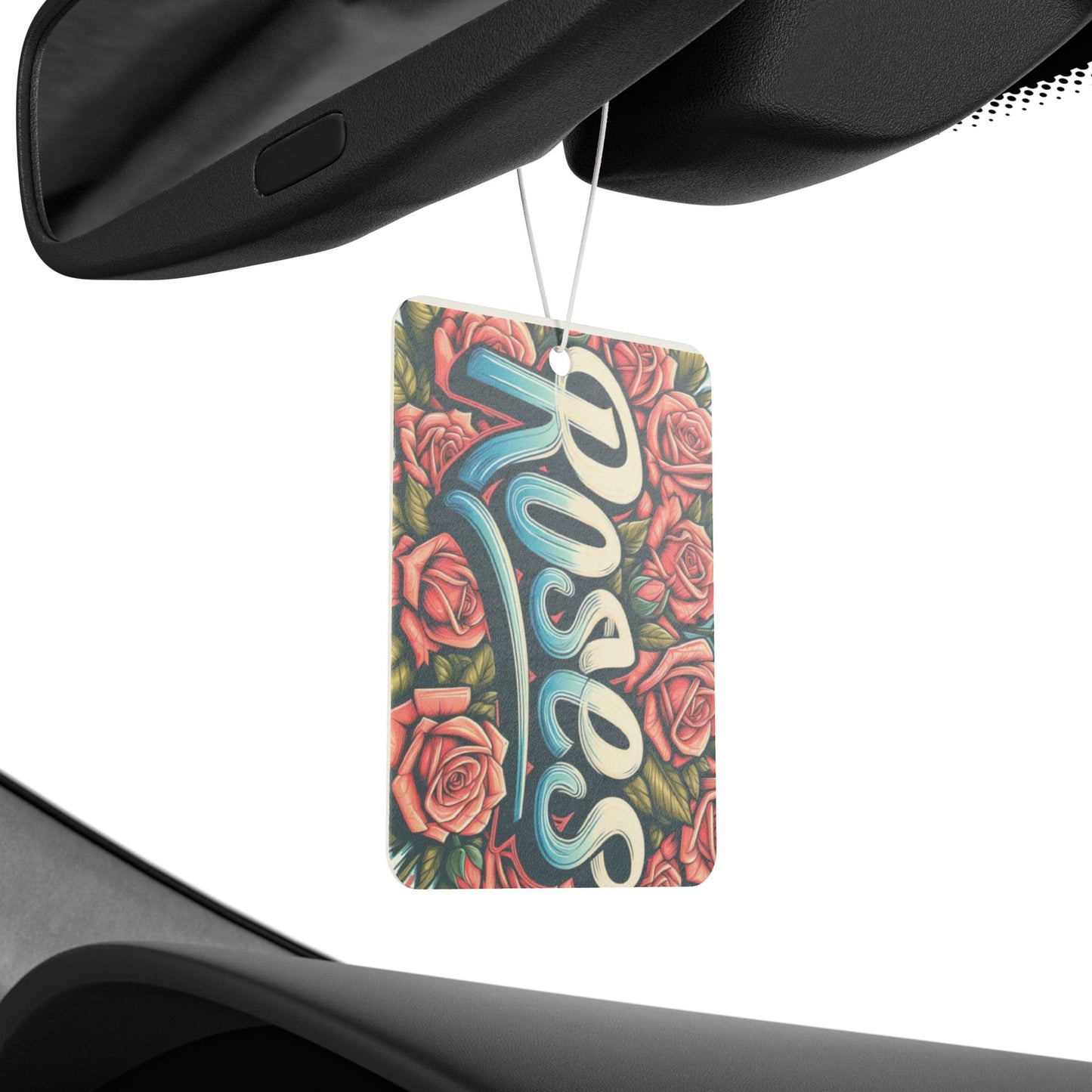 Roses Pine Scent Car Air Freshener