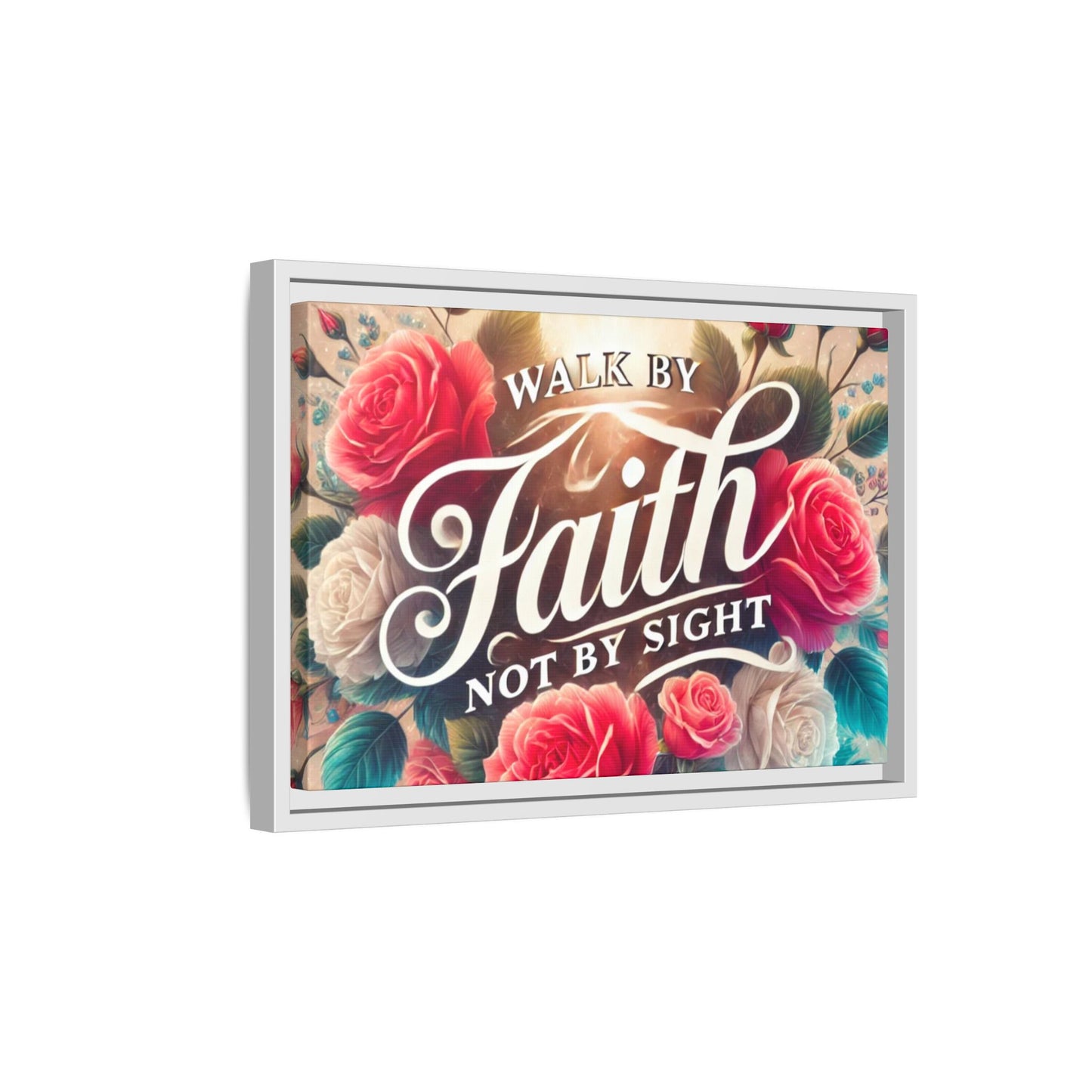 Walk By Faith Matte Canvas Framed