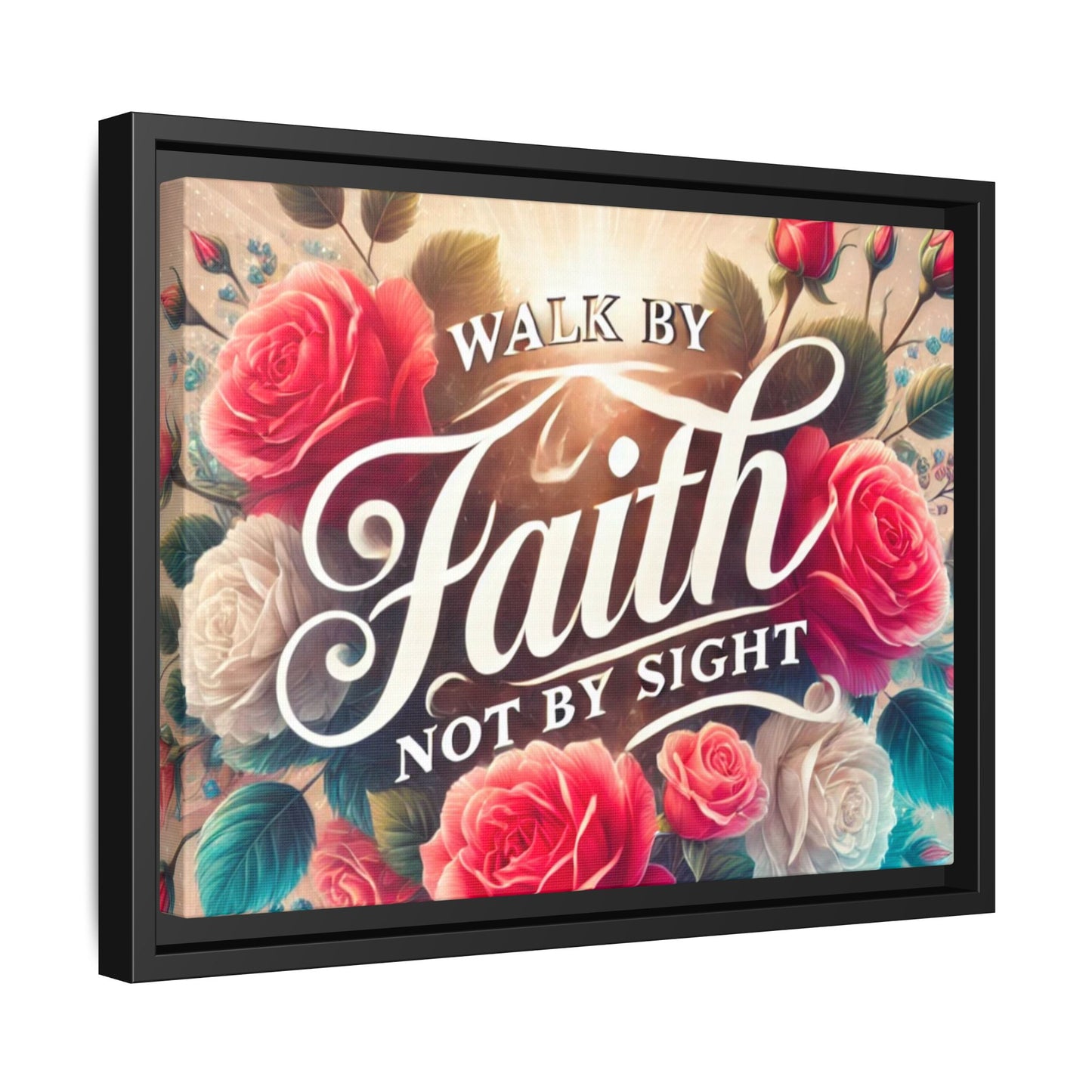 Walk By Faith Matte Canvas Framed
