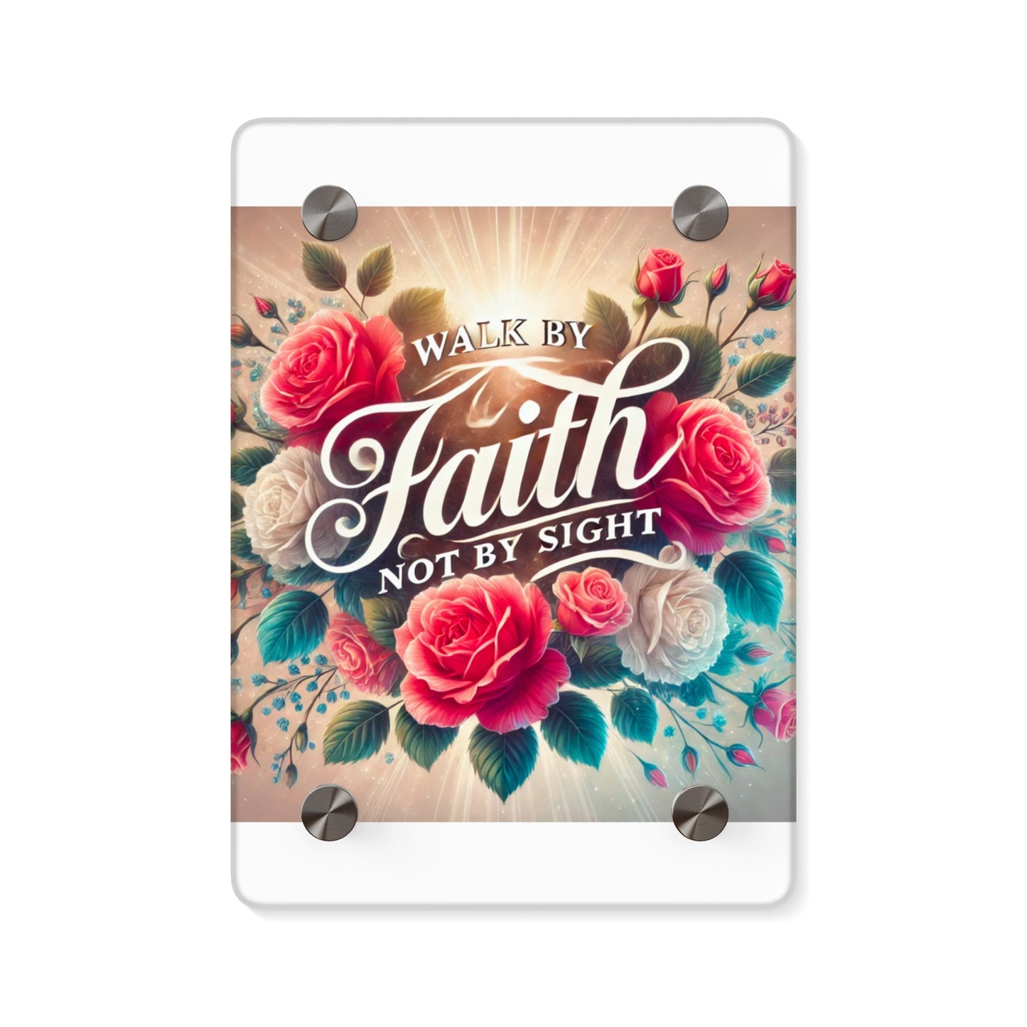 Walk By Faith Acrylic Wall Art Panel