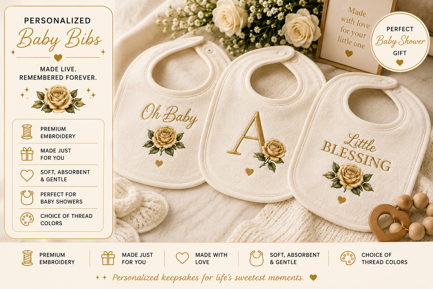 Reese's Roses Custom Live Design Bar: Baby Showers